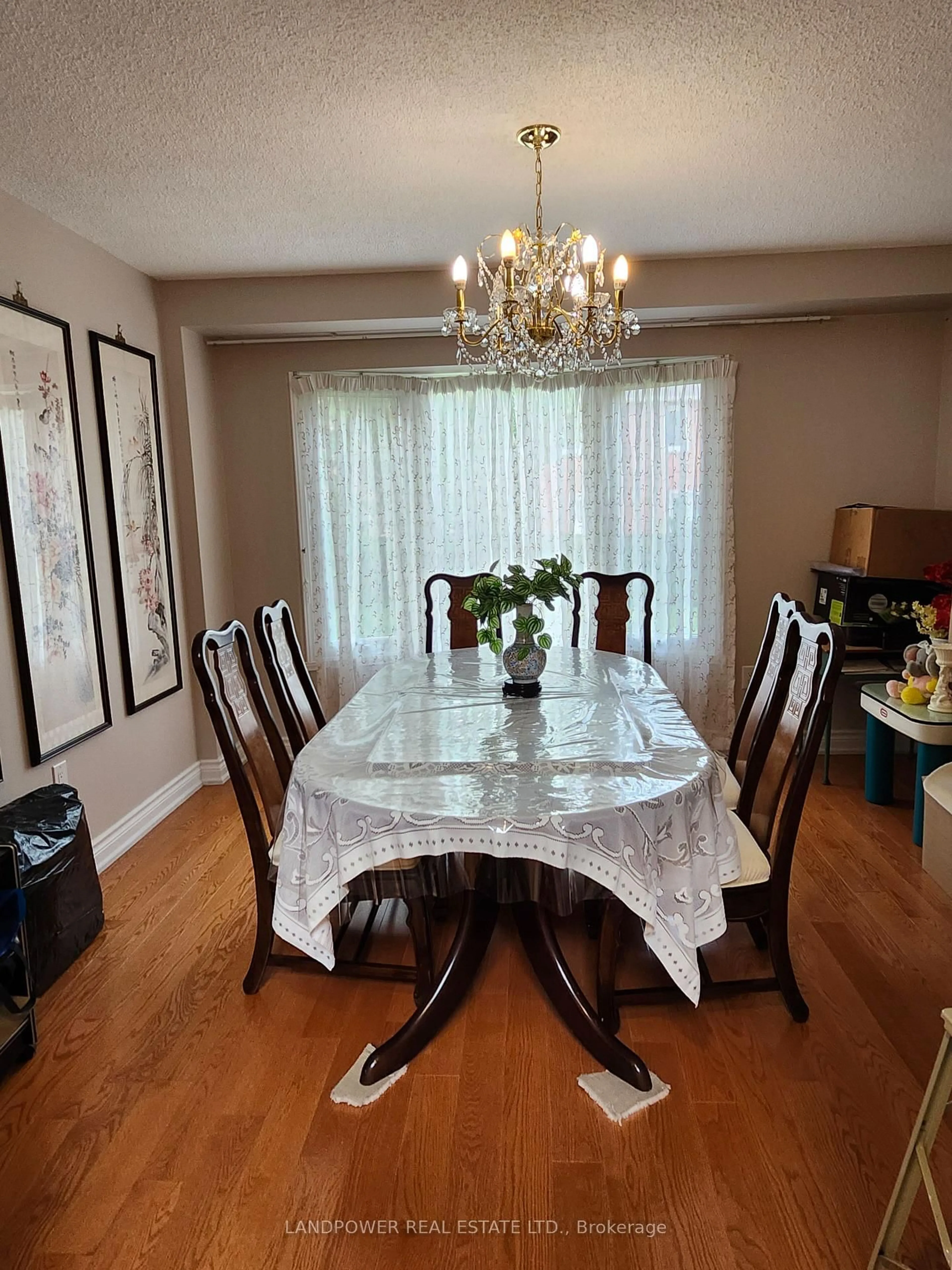 Dining room, wood/laminate floor for 79 Coverdale Cres, Toronto Ontario M1V 2S6
