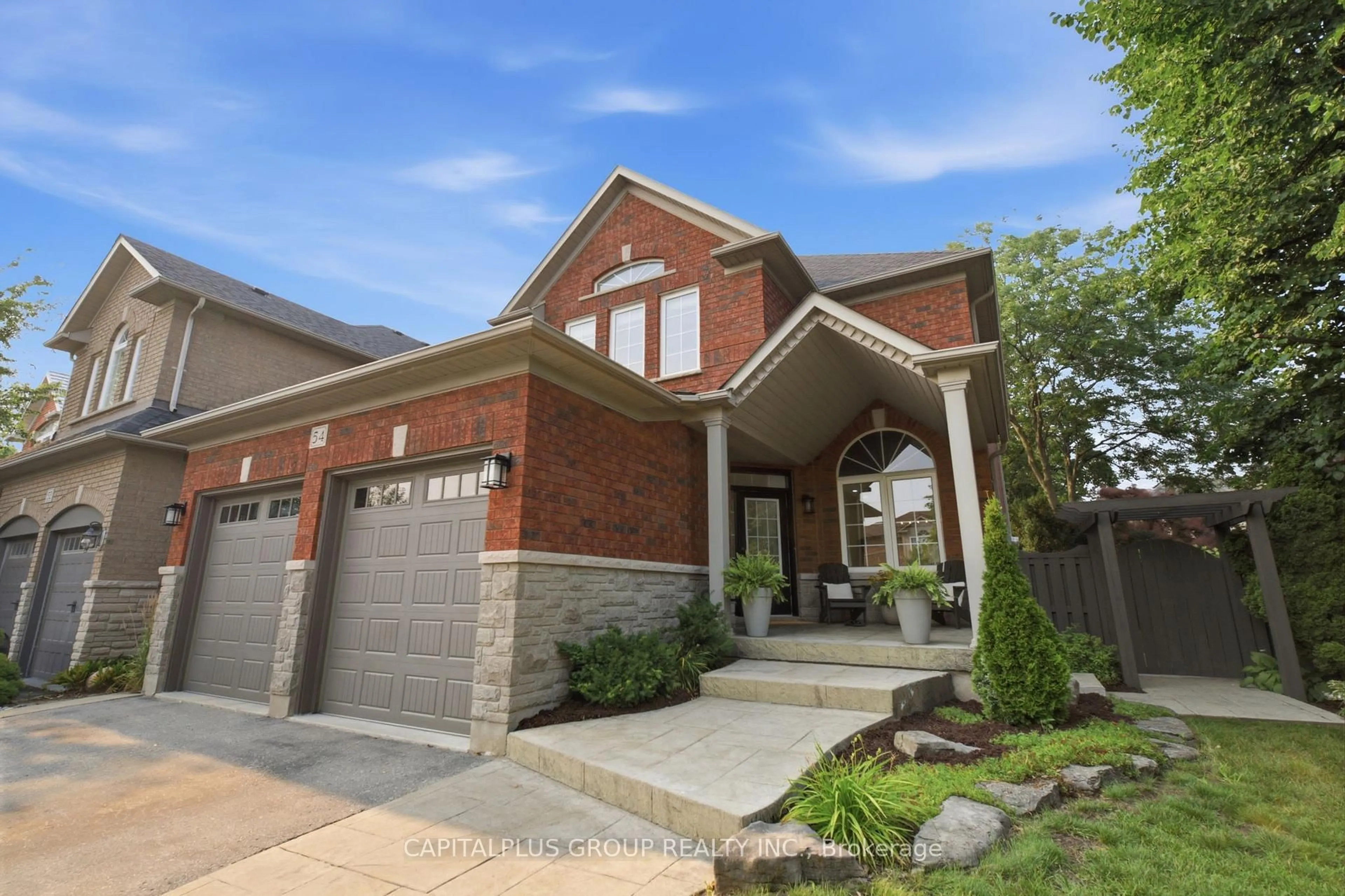 Home with brick exterior material, street for 54 Tom Edwards Dr, Whitby Ontario L1R 2R2