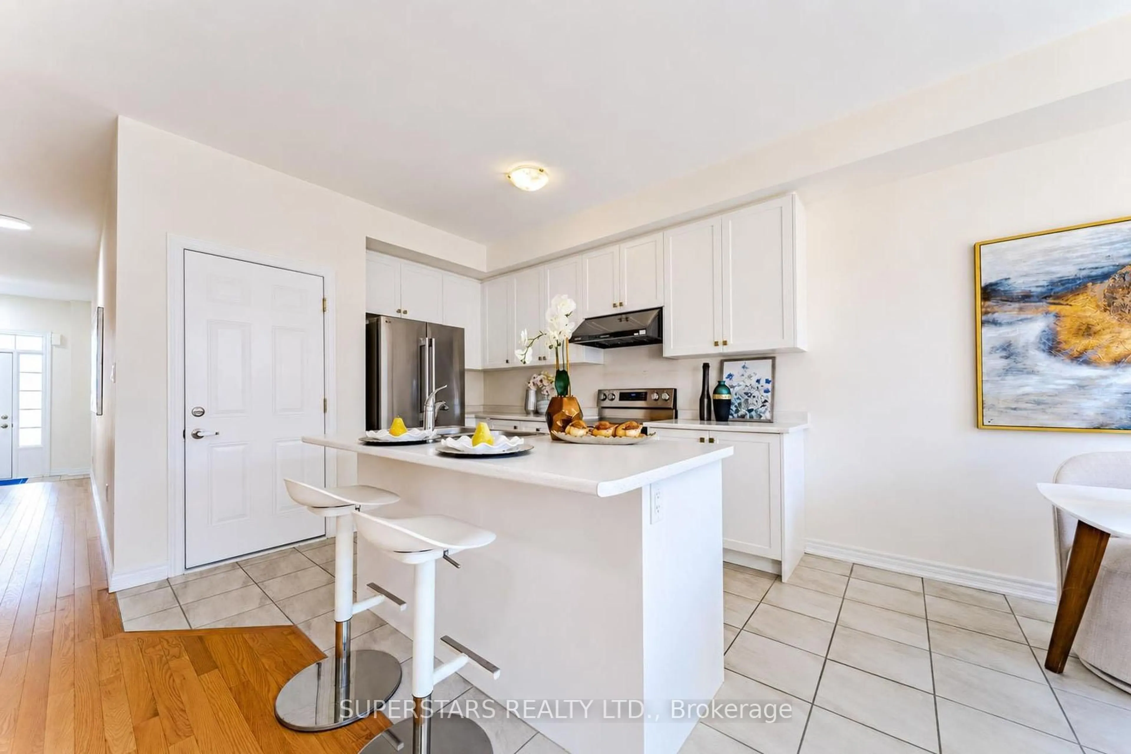 Open concept kitchen, ceramic/tile floor for 919 Elizabeth Mackenzie Dr, Pickering Ontario L1X 0P5