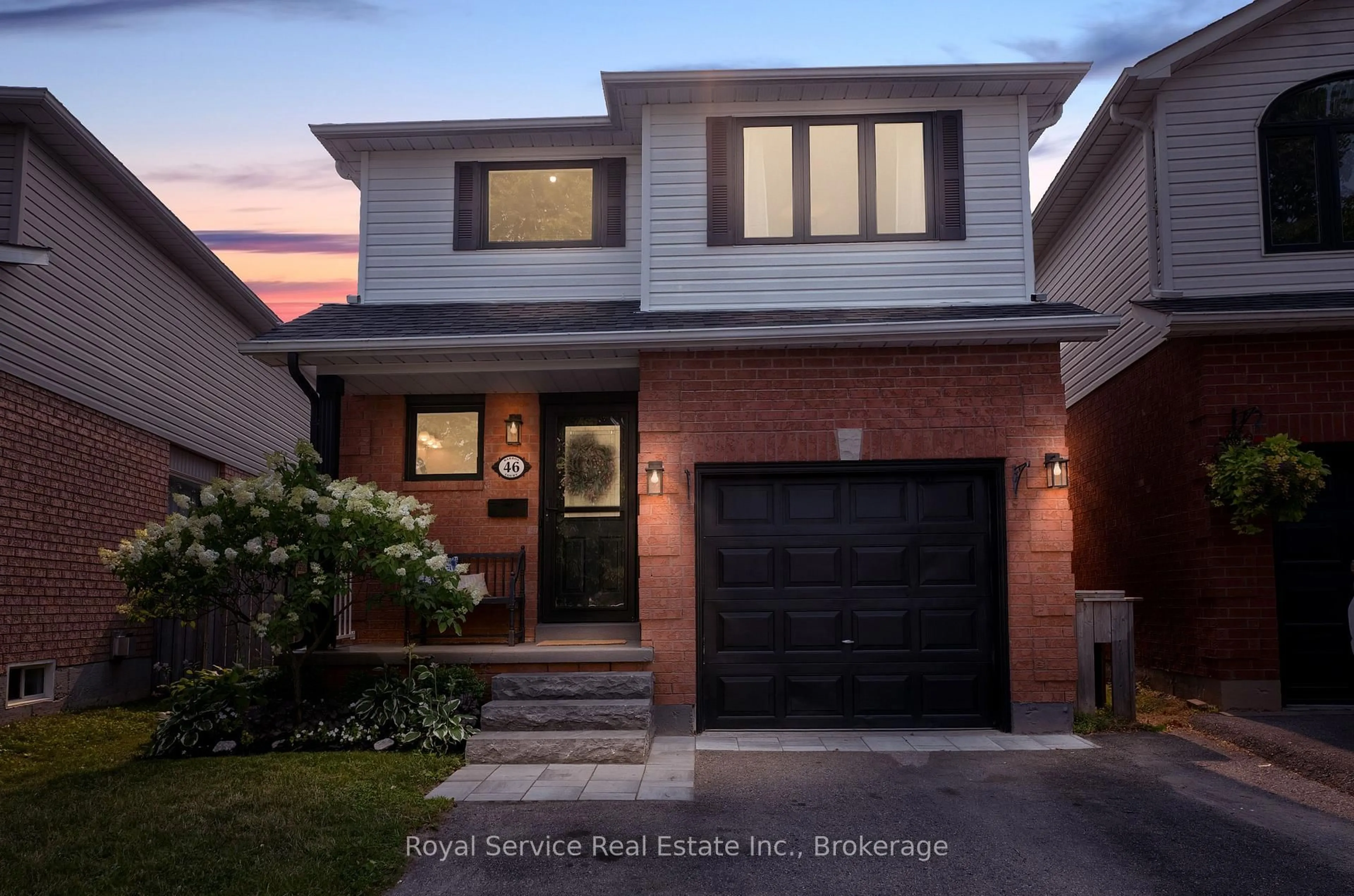 Home with brick exterior material, street for 46 Barron Crt, Clarington Ontario L1E 2G9