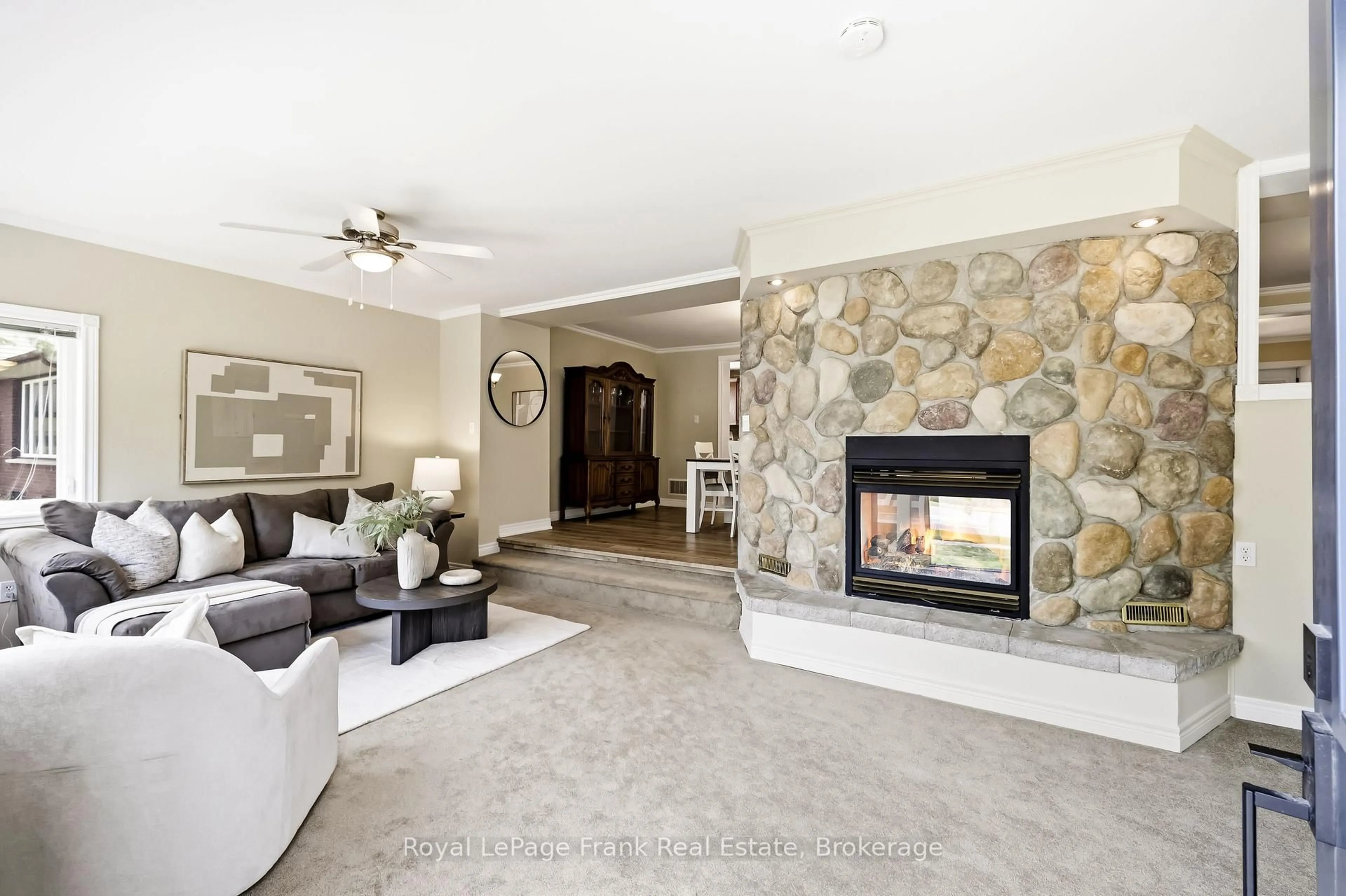 Living room with furniture, ceramic/tile floor for 14814 Simcoe St, Scugog Ontario L9L 1G2