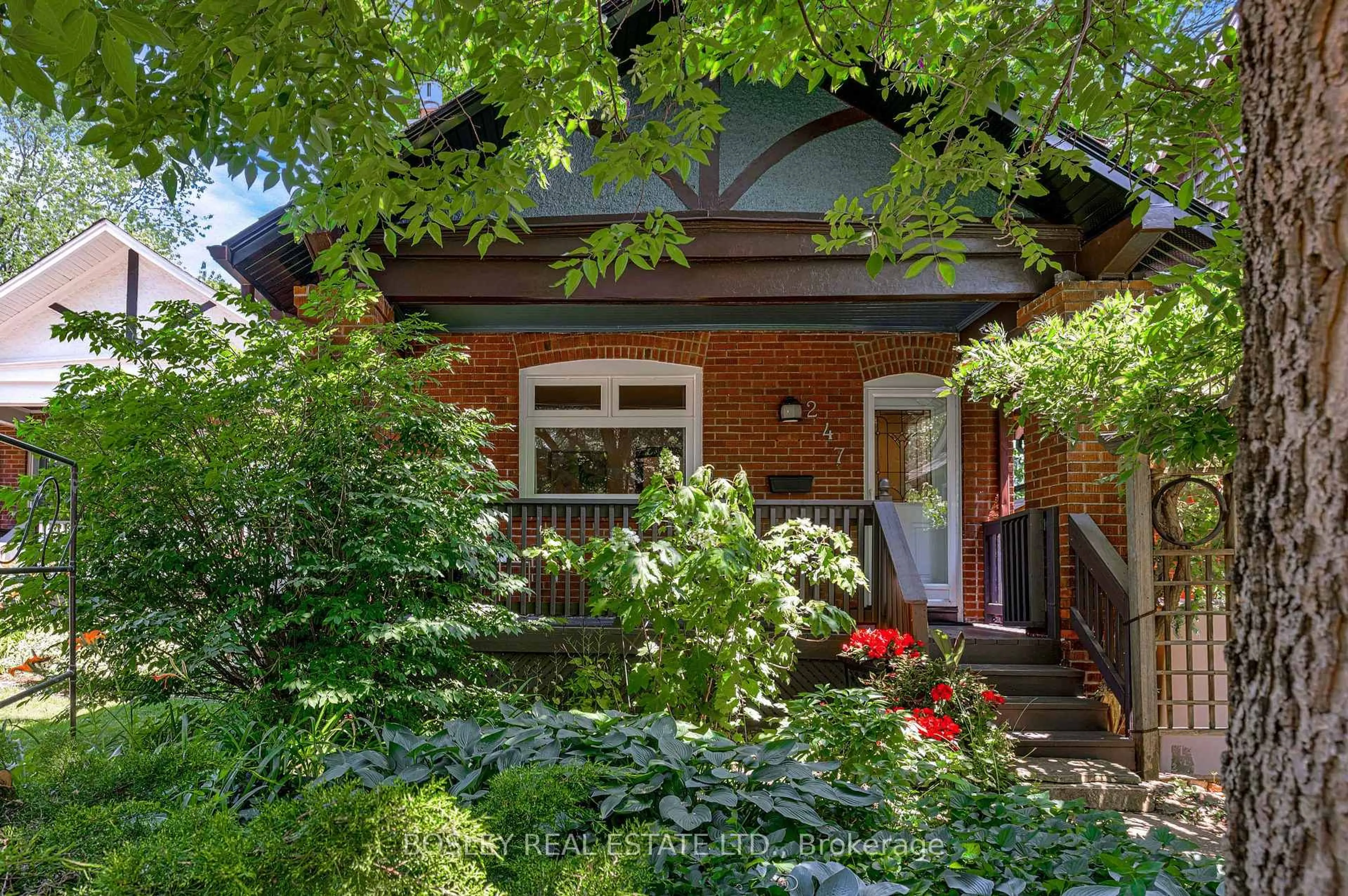 Home with brick exterior material, street for 247 Gainsborough Rd, Toronto Ontario M4L 3C4