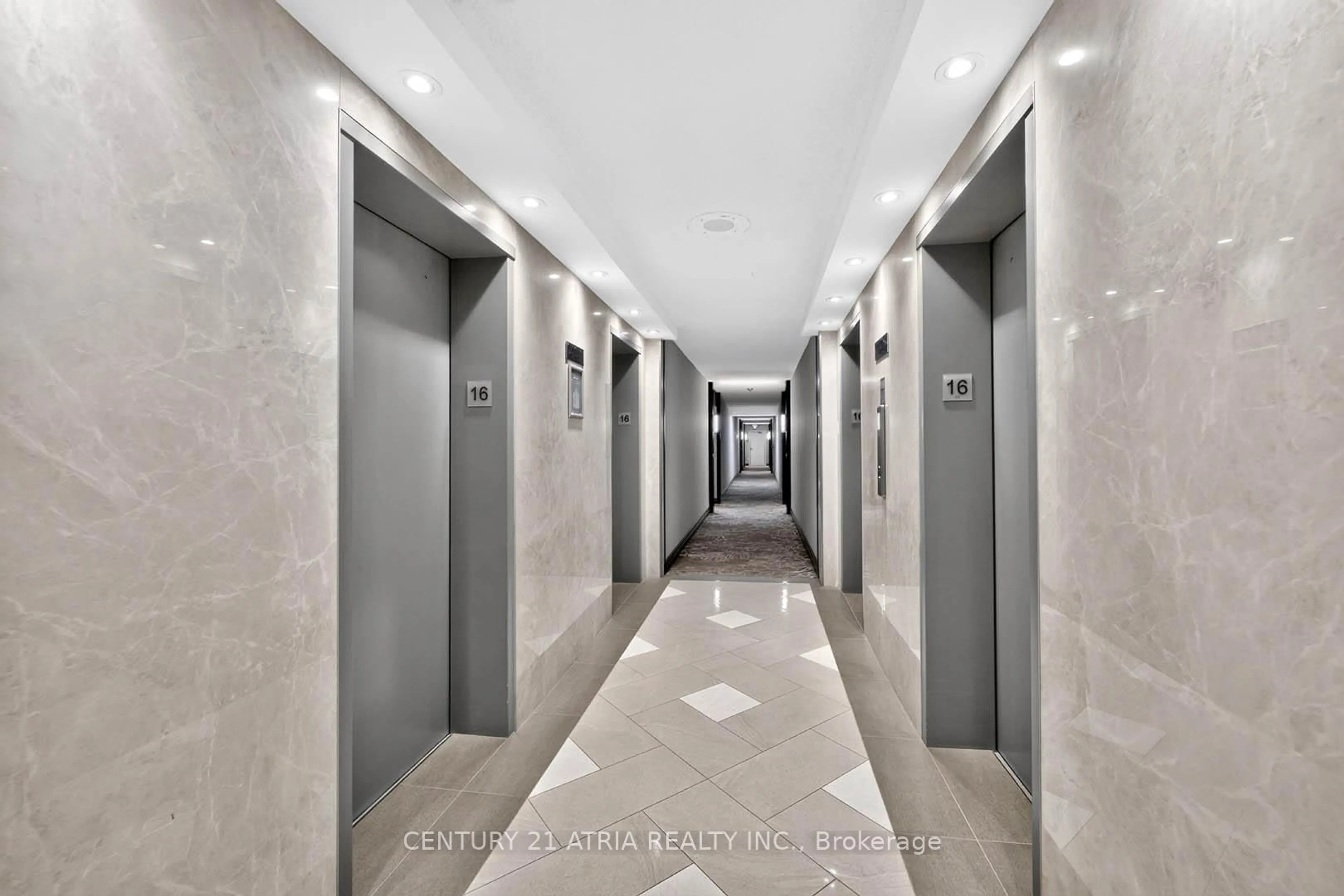 Indoor foyer for 2350 Bridletowne Circ #1606, Toronto Ontario M1W 3E6