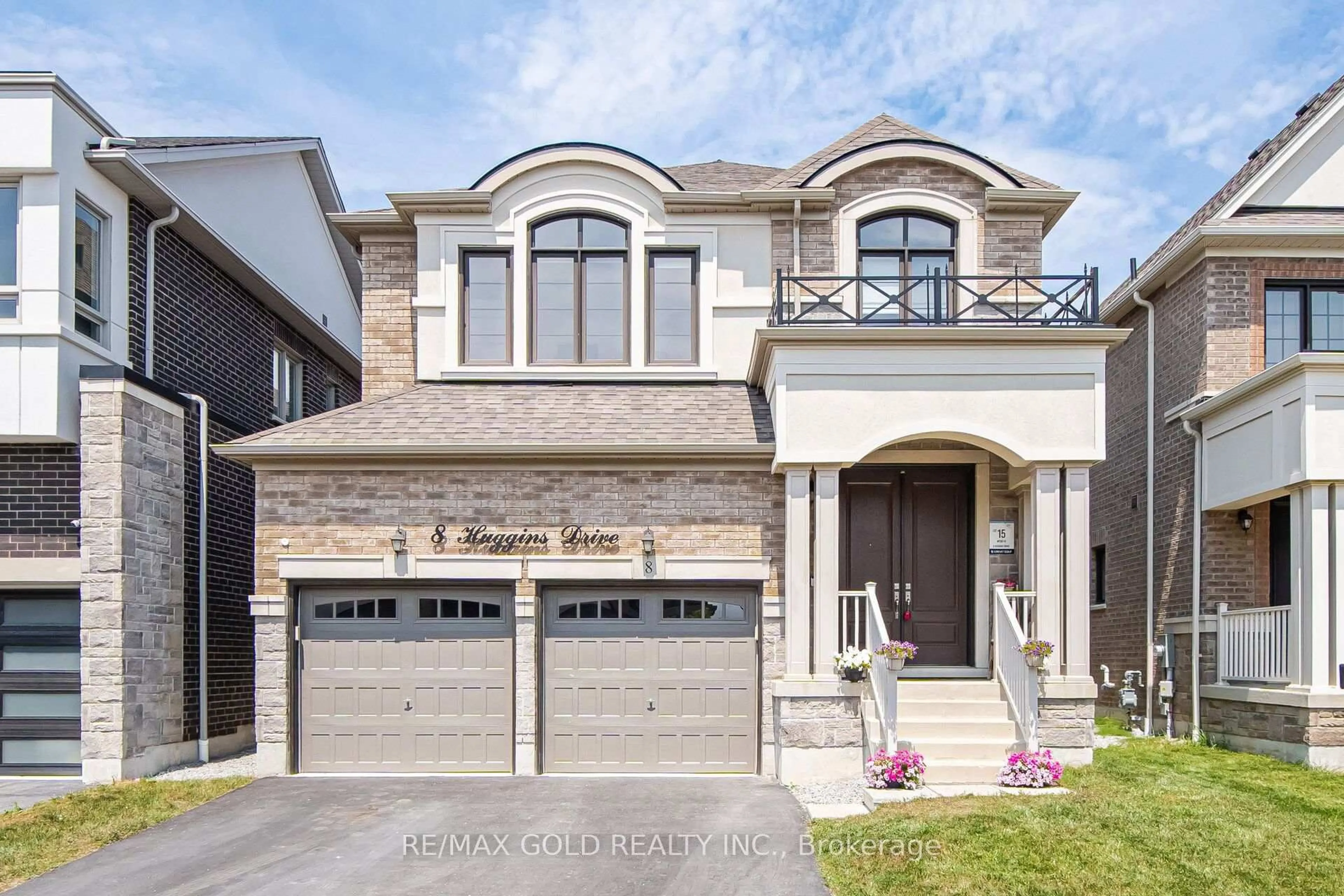 Home with brick exterior material, street for 8 Huggins Dr, Whitby Ontario L1P 0N4