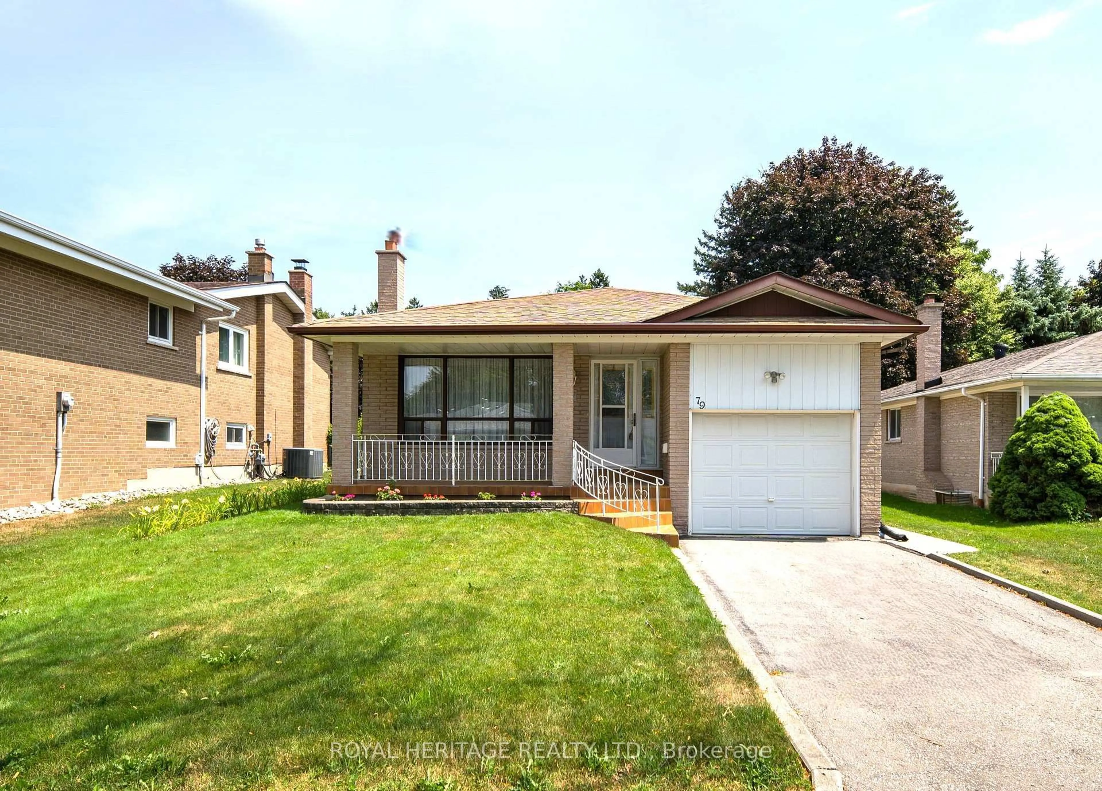 Home with vinyl exterior material, street for 79 Fulbert Cres, Toronto Ontario M1S 1C5