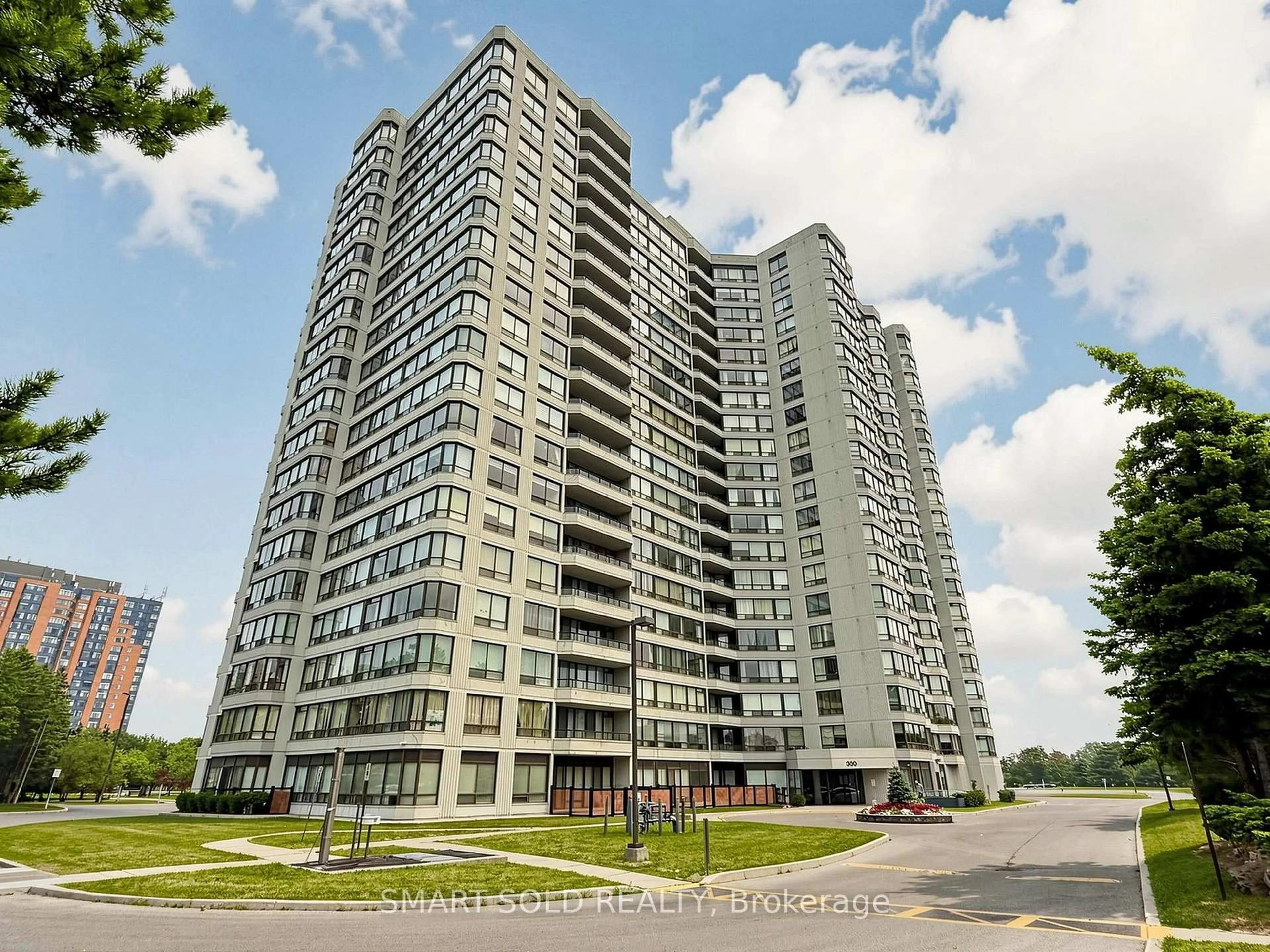 A pic from outside/outdoor area/front of a property/back of a property/a pic from drone, building for 300 Alton Towers Circ #908, Toronto Ontario M1V 4X9