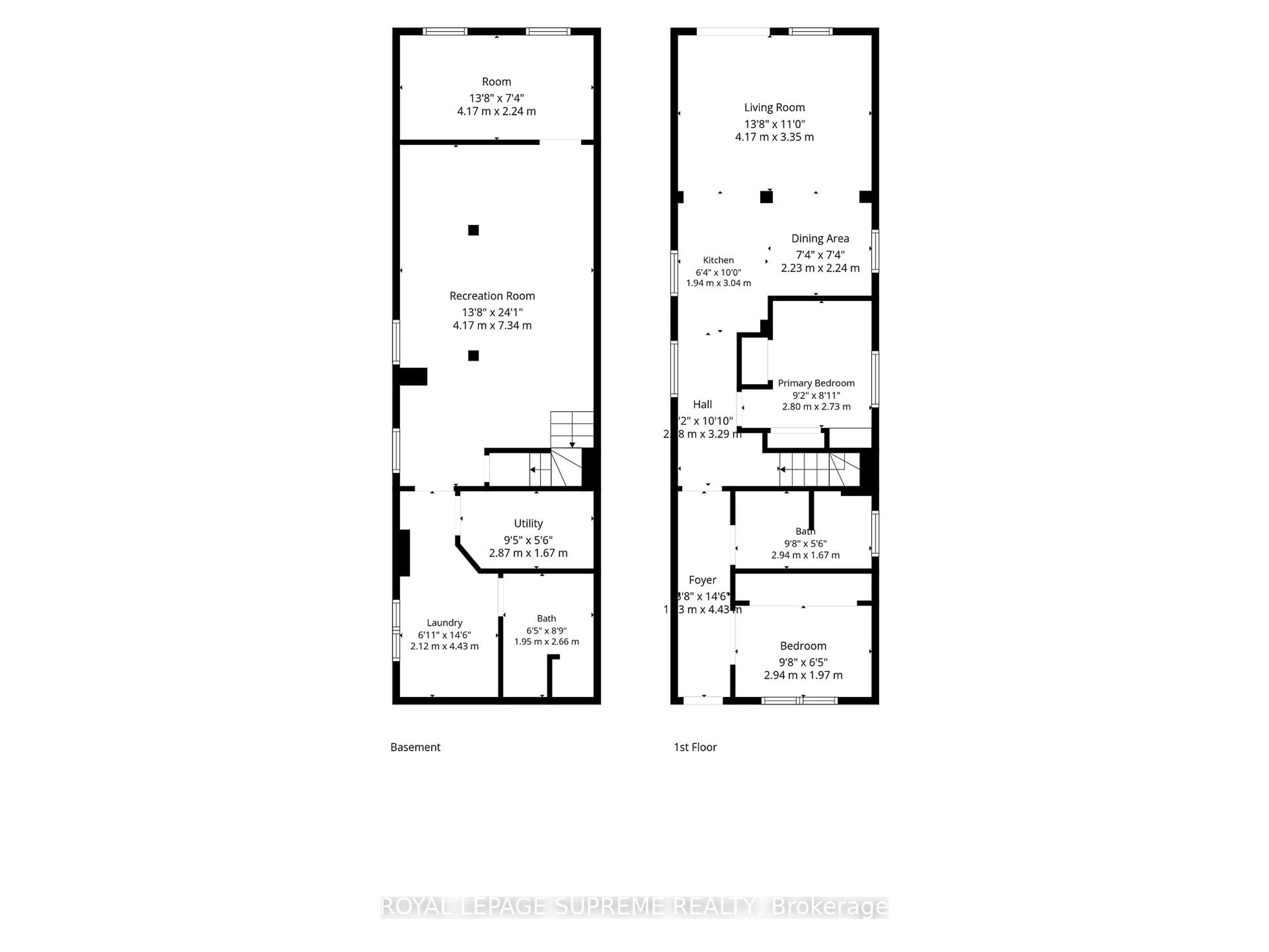 Floor plan for 24 Wiley Ave, Toronto Ontario M4J 3W4
