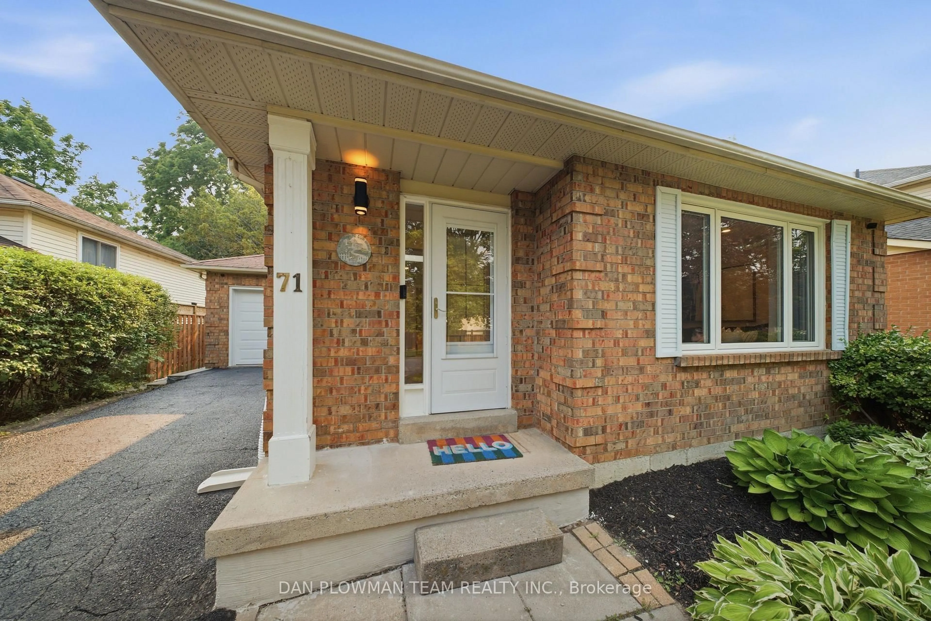 Home with brick exterior material, street for 71 Prout Dr, Clarington Ontario L1C 4C7