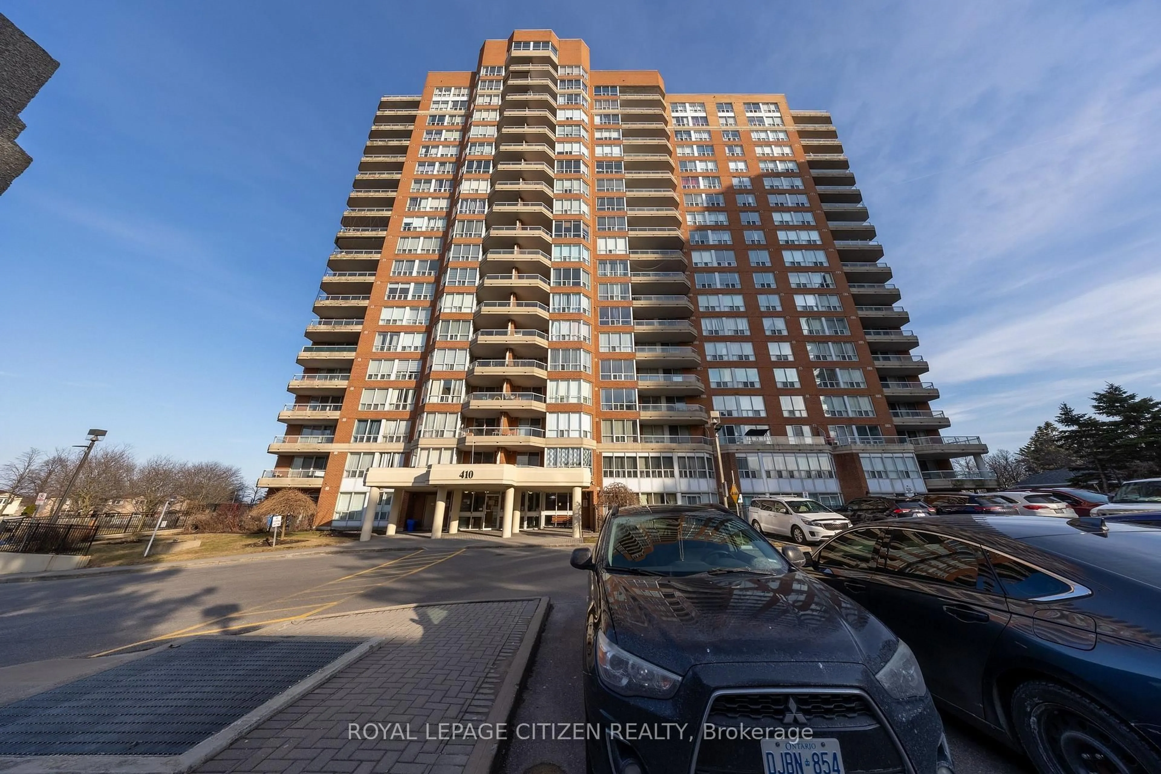 A pic from outside/outdoor area/front of a property/back of a property/a pic from drone, unknown for 410 McLevin Ave #509, Toronto Ontario M1B 5J5