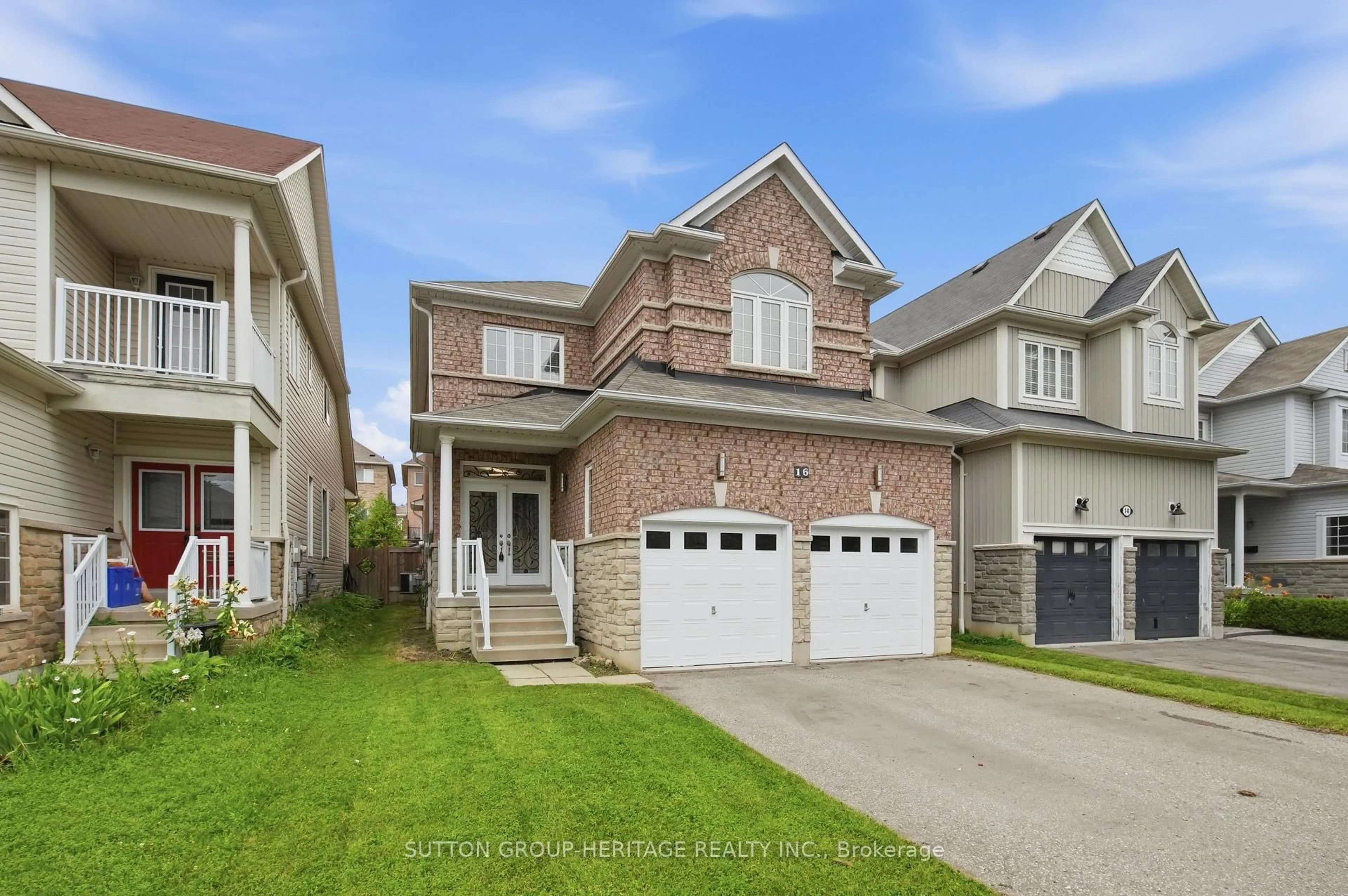 Home with brick exterior material, street for 16 Shrewsbury Dr, Whitby Ontario L1M 0C7