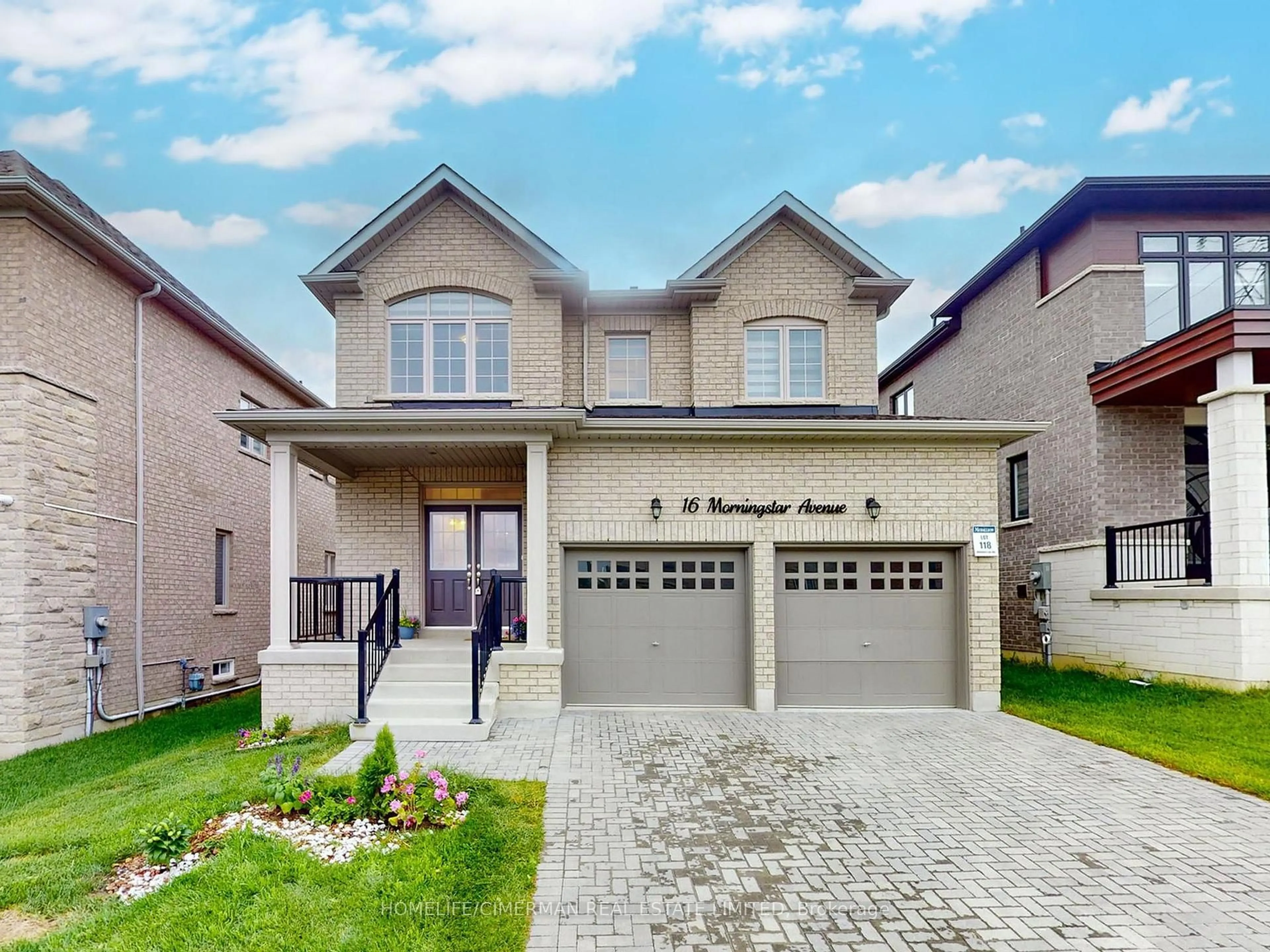 Home with brick exterior material, street for 16 Morningstar Ave, Whitby Ontario L1R 0P3