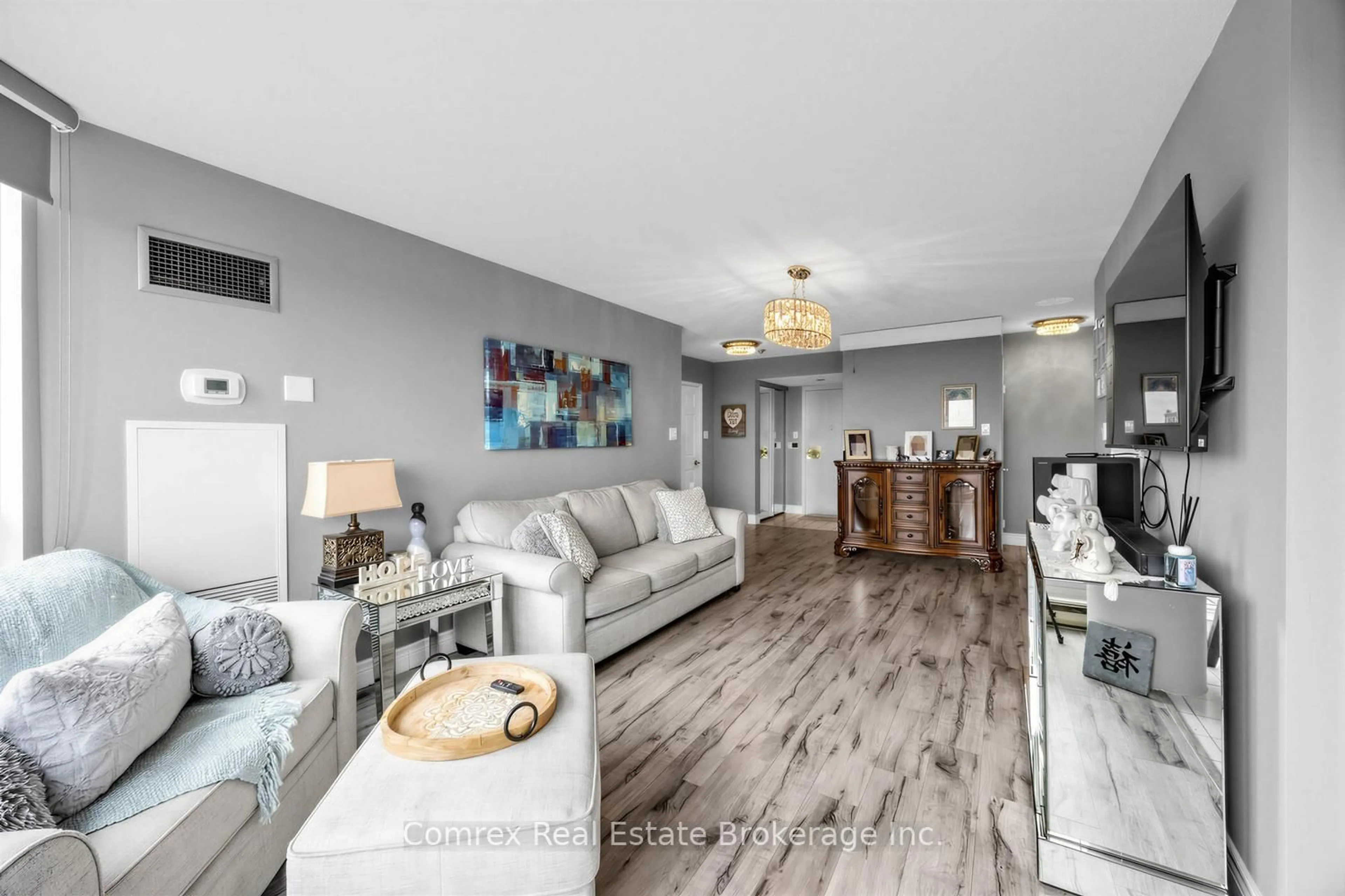 Living room with furniture, unknown for 3233 Eglinton Ave #704, Toronto Ontario M1J 3N6