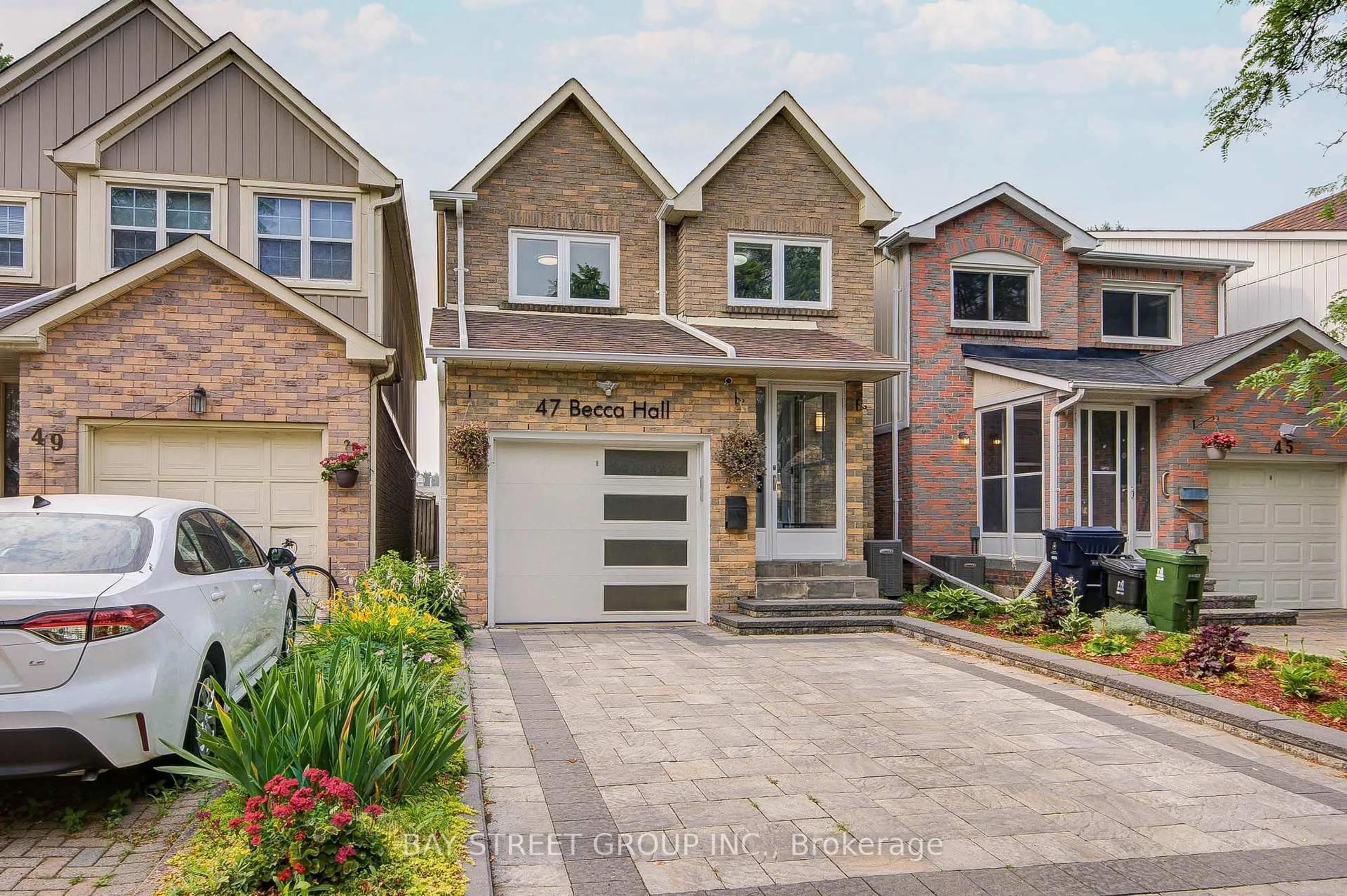 Home with brick exterior material, street for 47 Becca Hall Tr, Toronto Ontario M1V 2T7