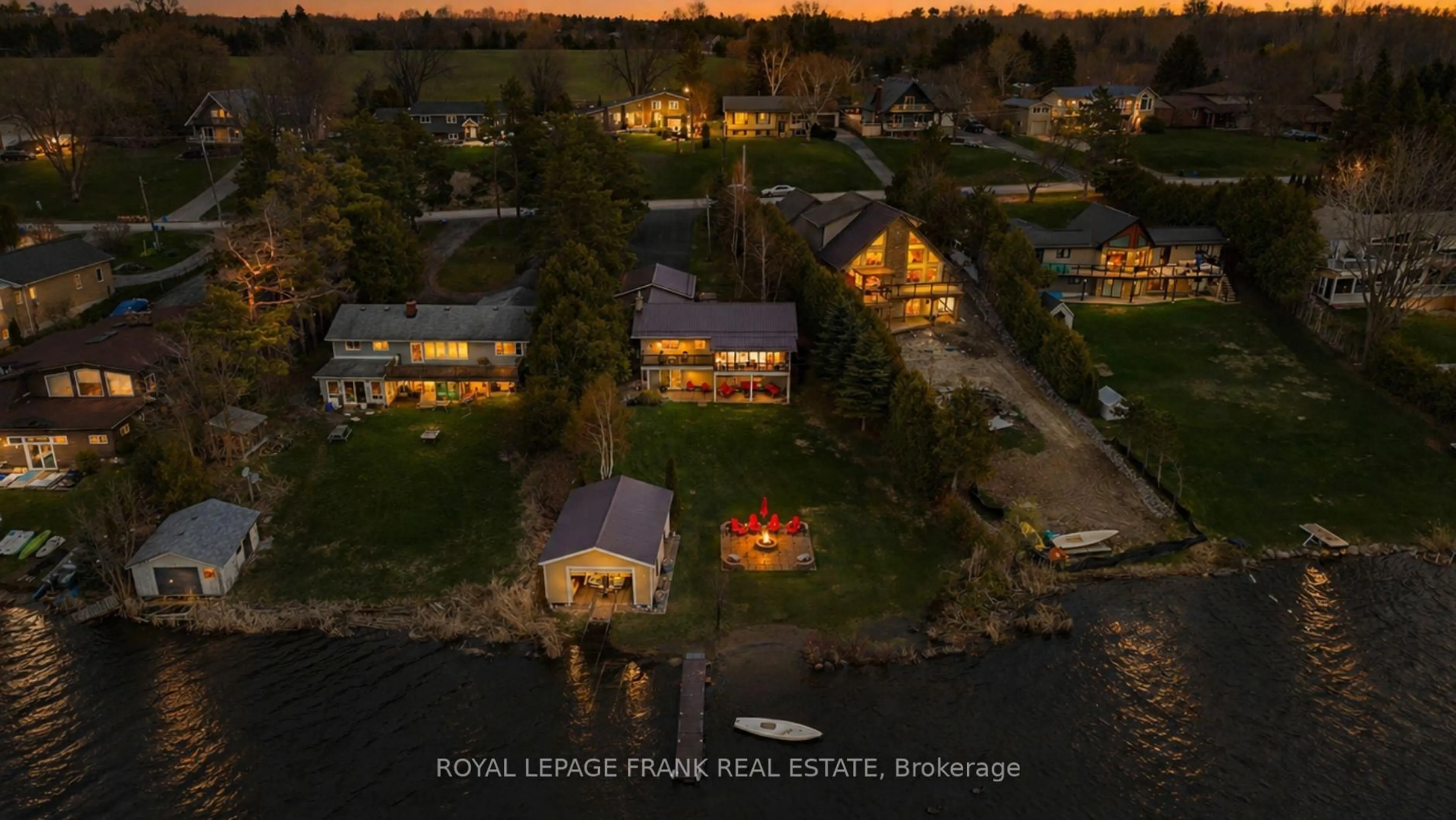 A pic from outside/outdoor area/front of a property/back of a property/a pic from drone, water/lake/river/ocean view for 342 Fralicks Beach Rd, Scugog Ontario L9L 1B6
