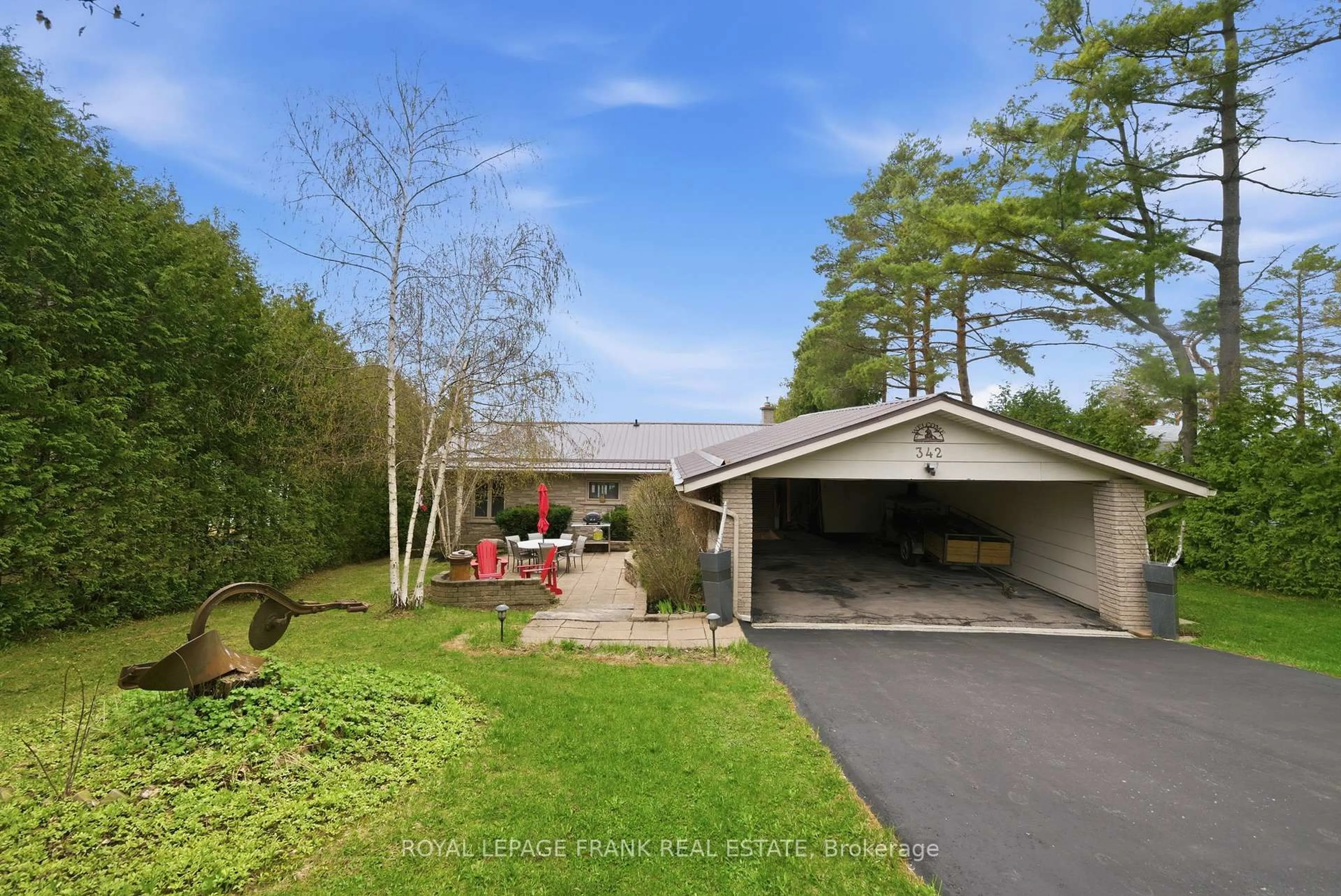 A pic from outside/outdoor area/front of a property/back of a property/a pic from drone, unknown for 342 Fralicks Beach Rd, Scugog Ontario L9L 1B6
