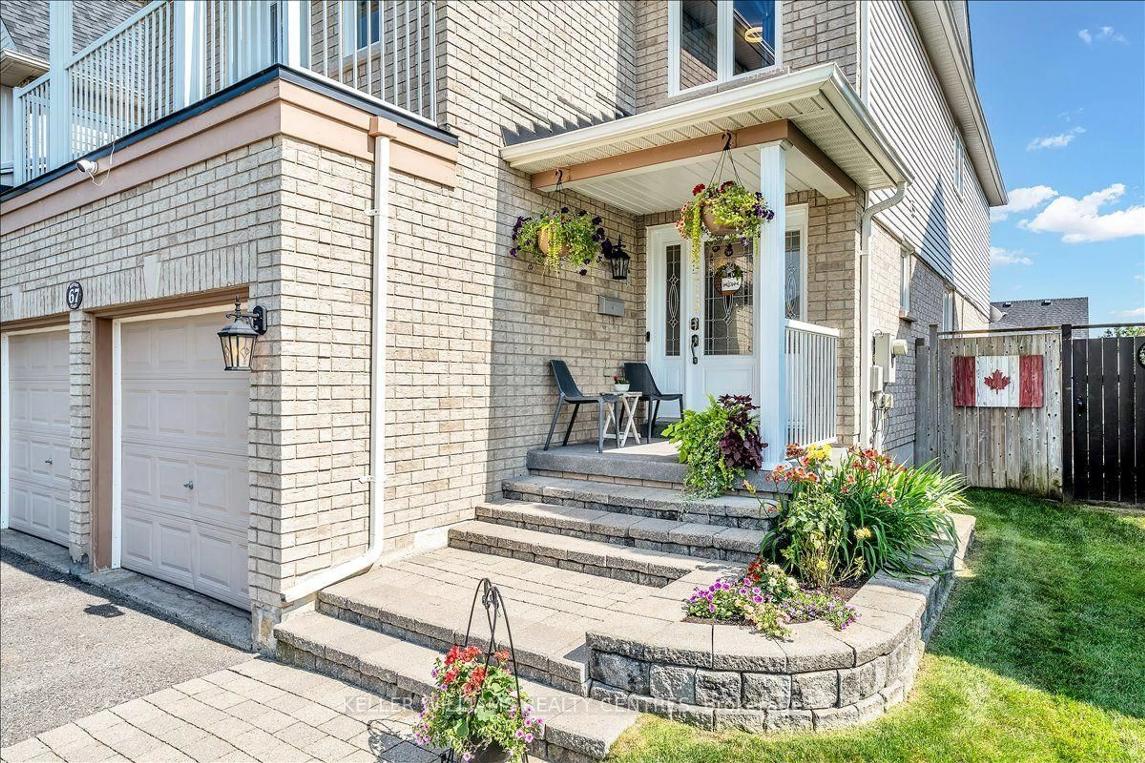 Home with brick exterior material, street for 67 Hutton Pl, Clarington Ontario L1C 5H5