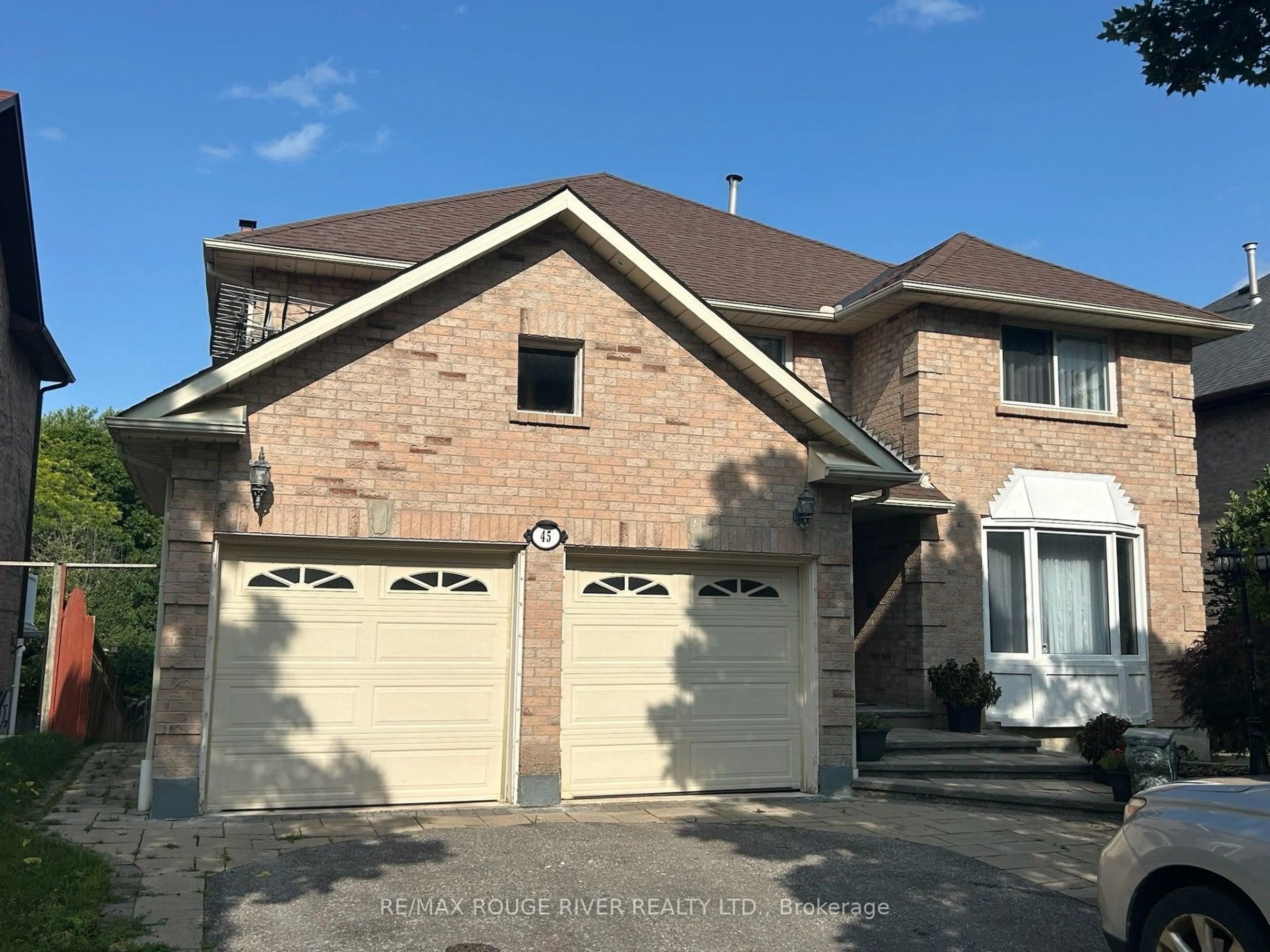 Home with brick exterior material, street for 45 Rotherglen Rd, Ajax Ontario L1T 1S8