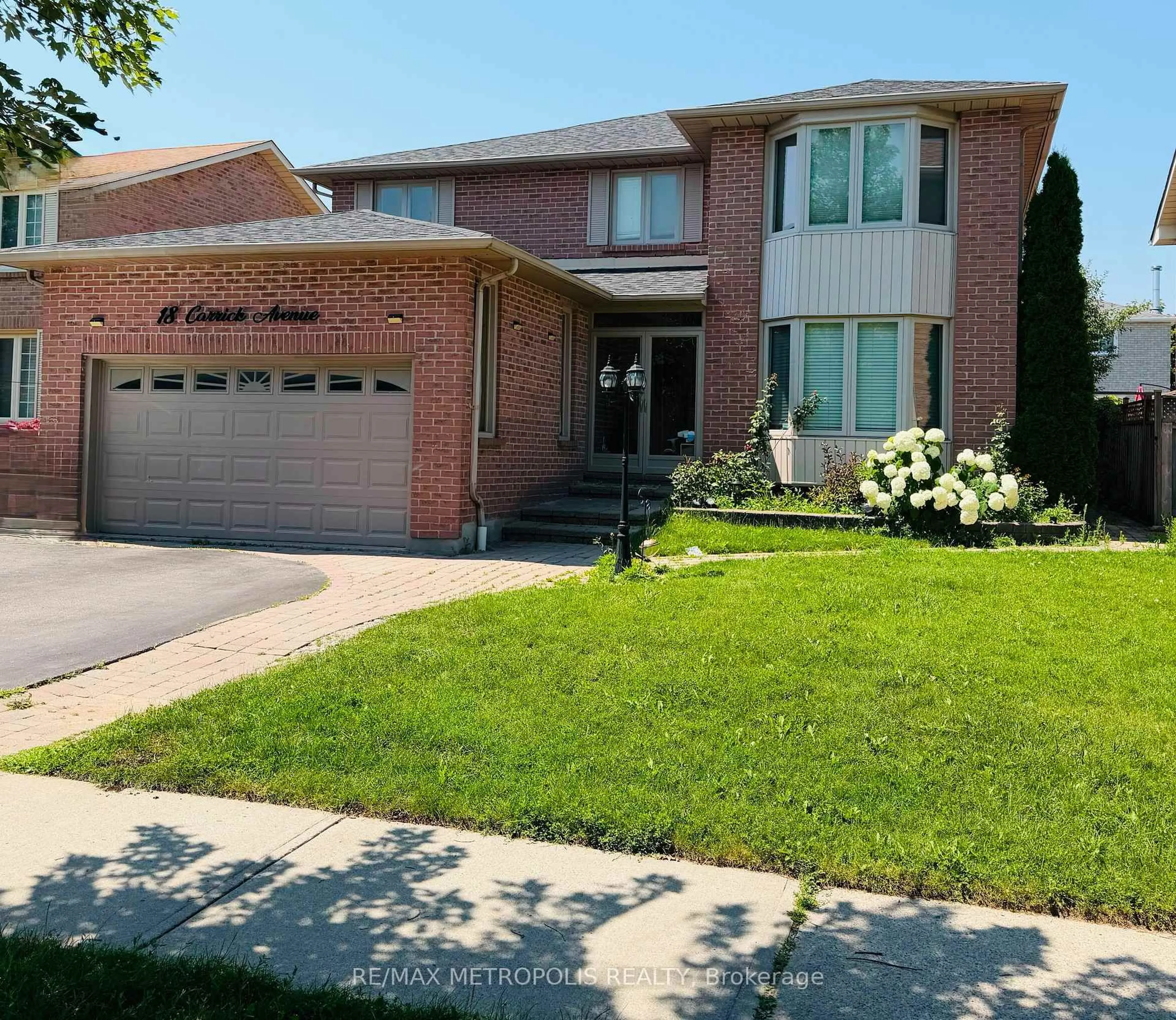 Home with brick exterior material, street for 18 Carrick Ave, Ajax Ontario L1T 2P4