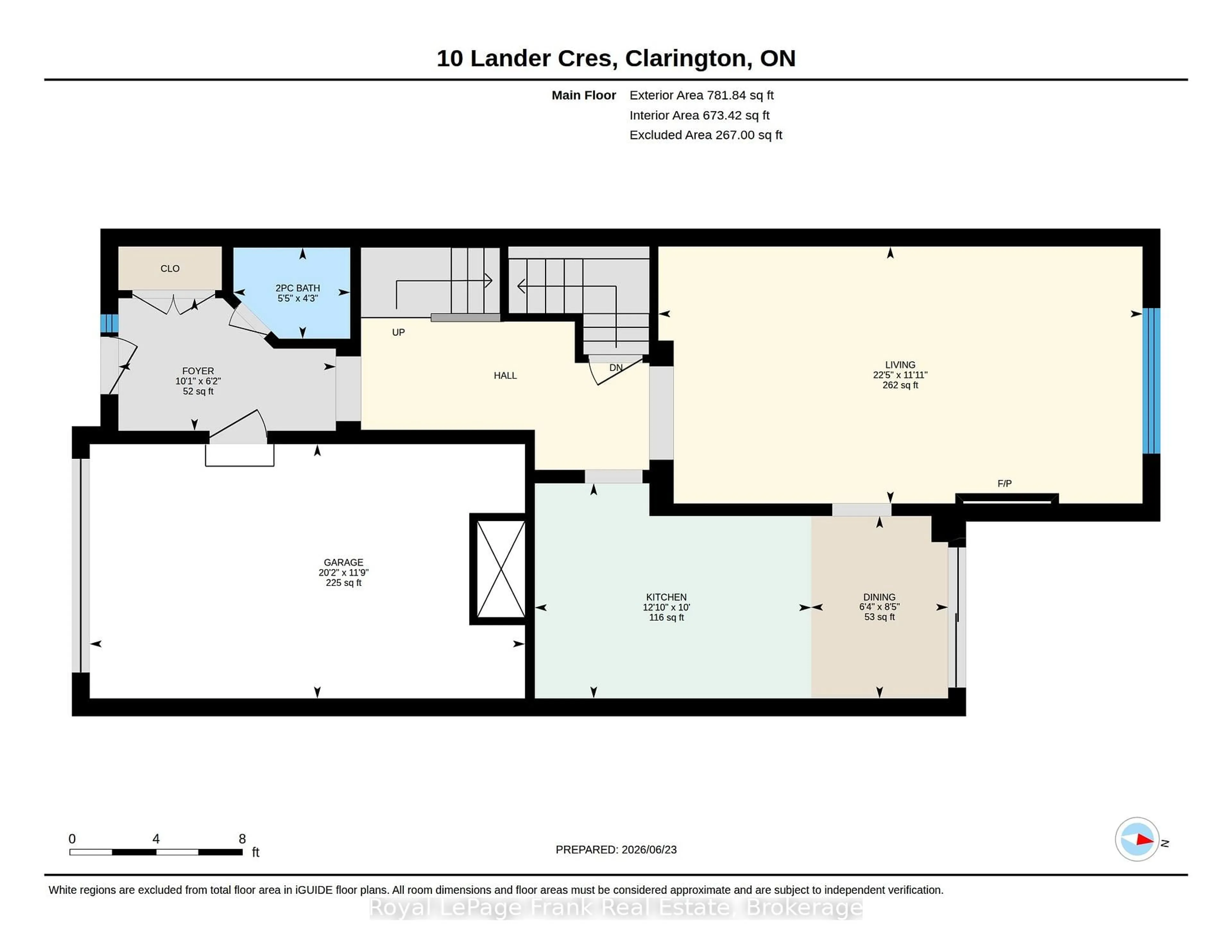Floor plan for 10 Lander Cres, Clarington Ontario L1C 0L4