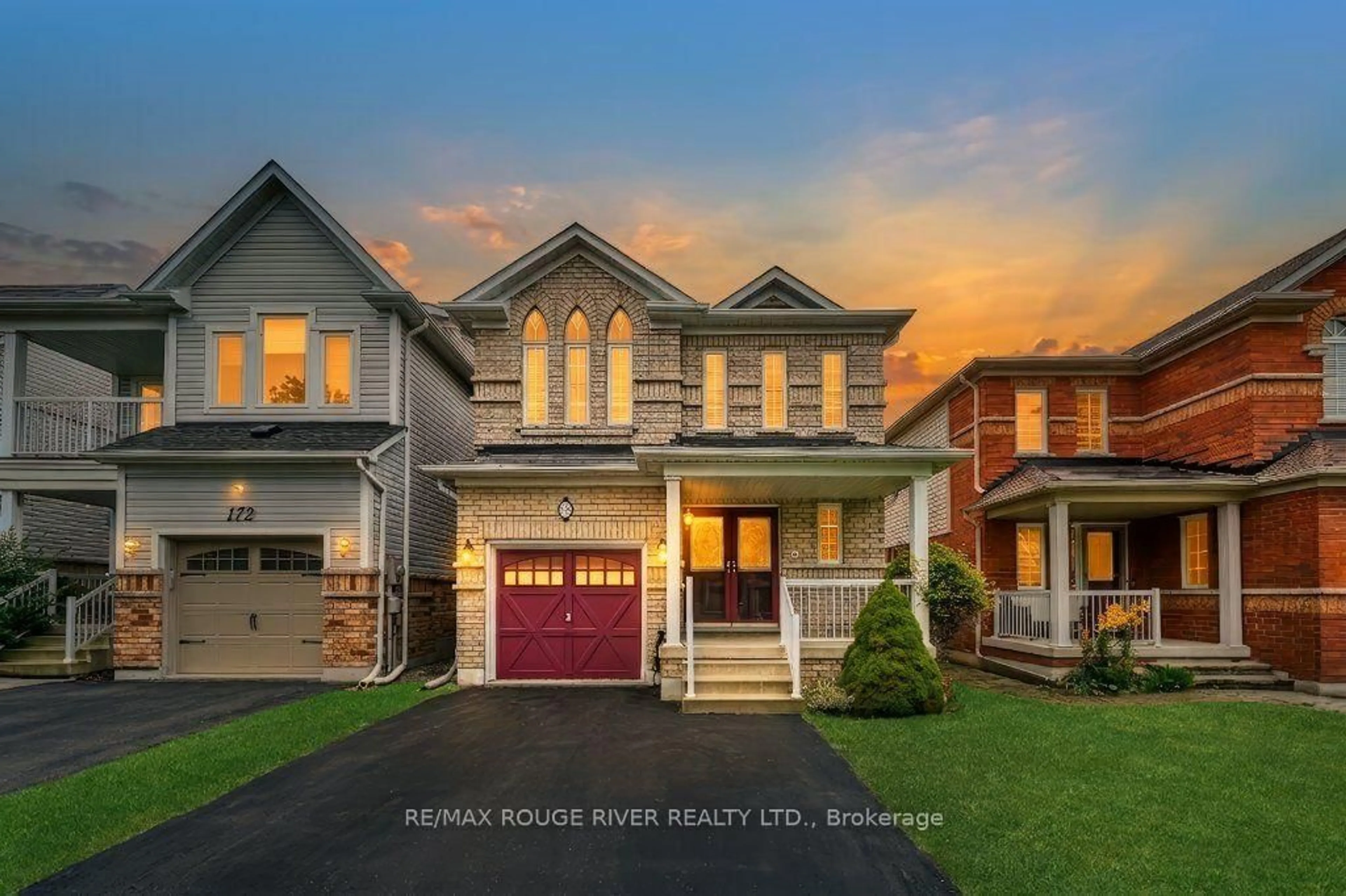 Home with brick exterior material, street for 176 Bathgate Cres, Clarington Ontario L1E 0B5