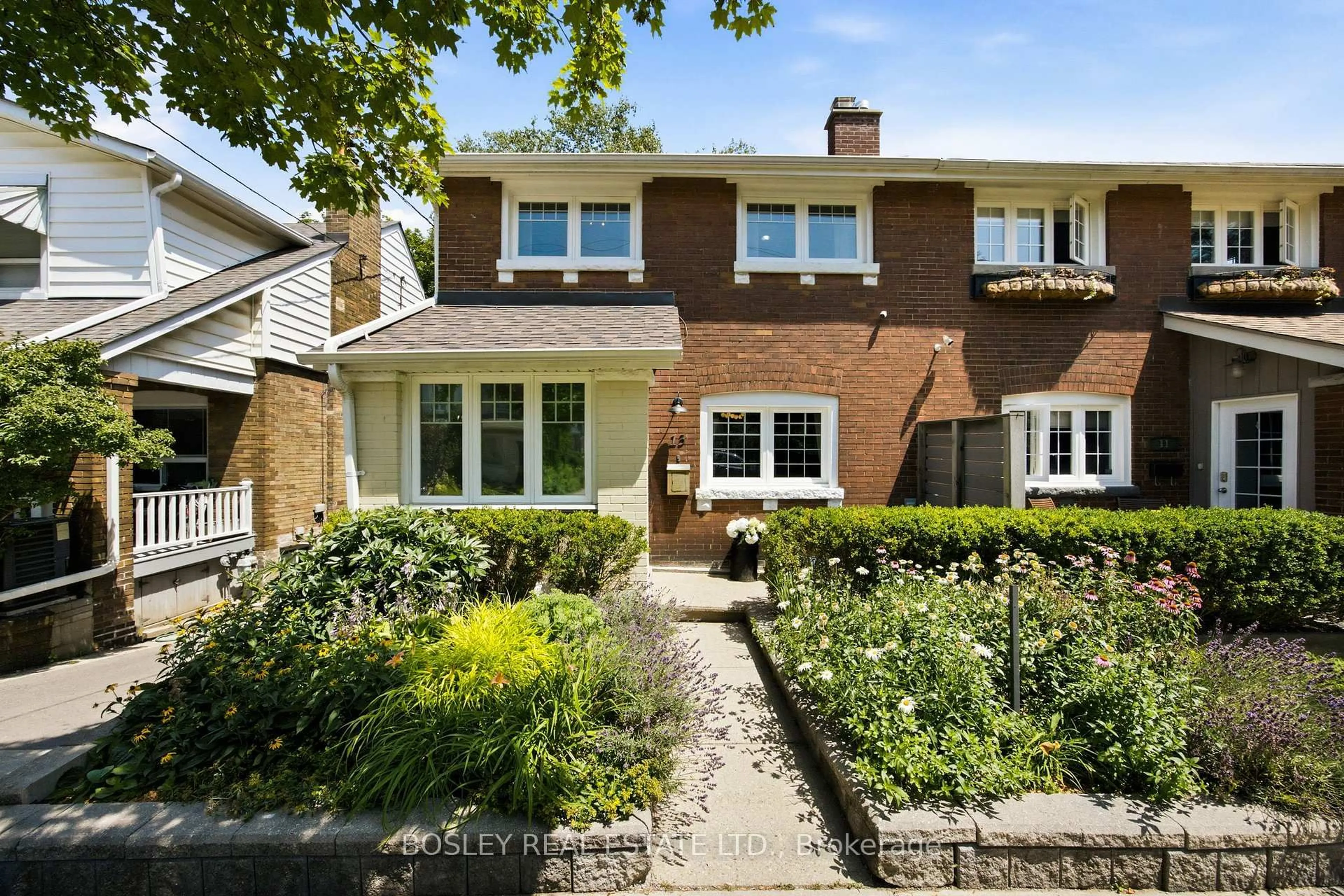 Home with brick exterior material, street for 13 Aldridge Ave, Toronto Ontario M4C 3W3
