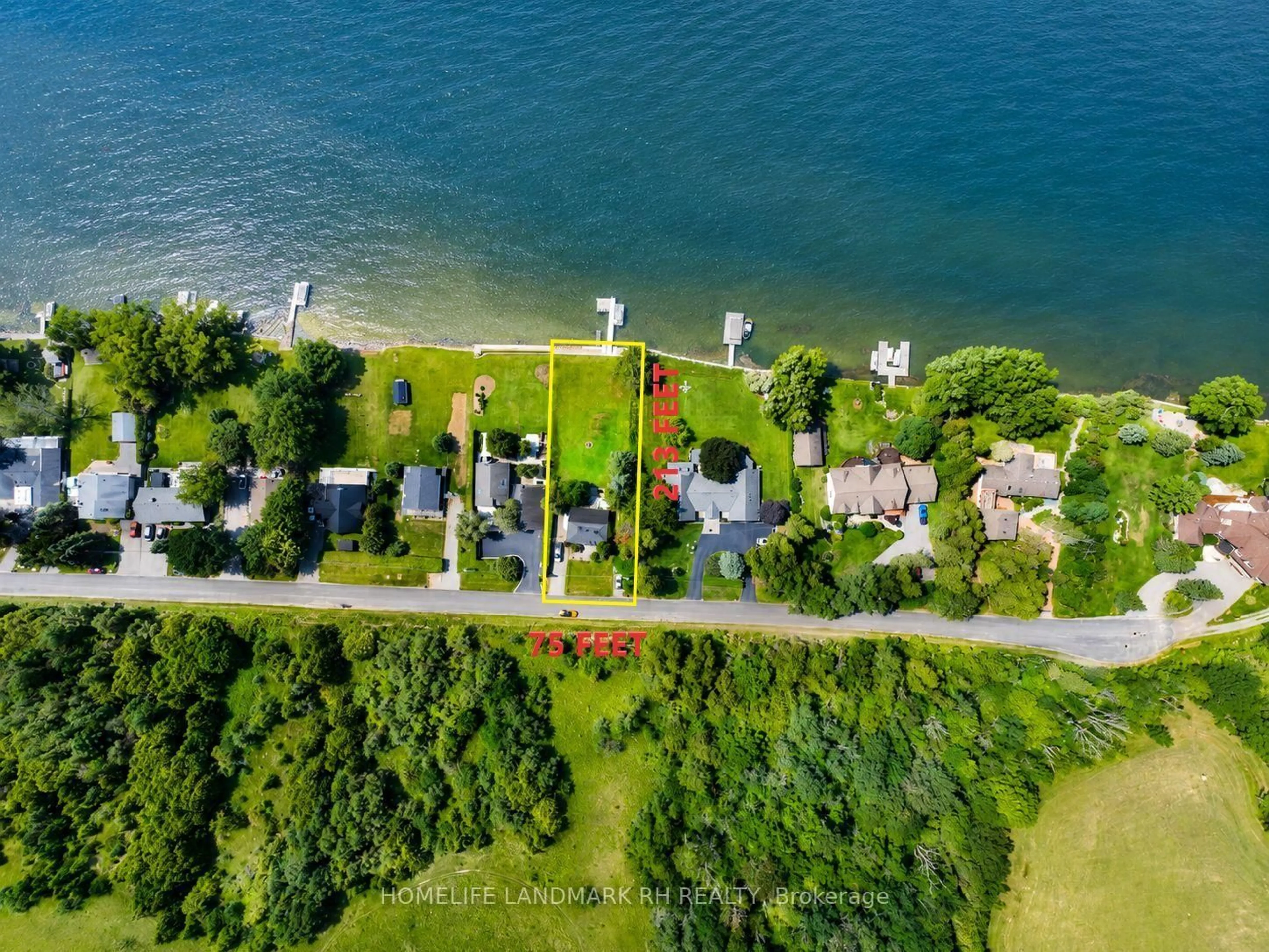 A pic from outside/outdoor area/front of a property/back of a property/a pic from drone, water/lake/river/ocean view for 186 Spring Blvd, Scugog Ontario L9L 1B4