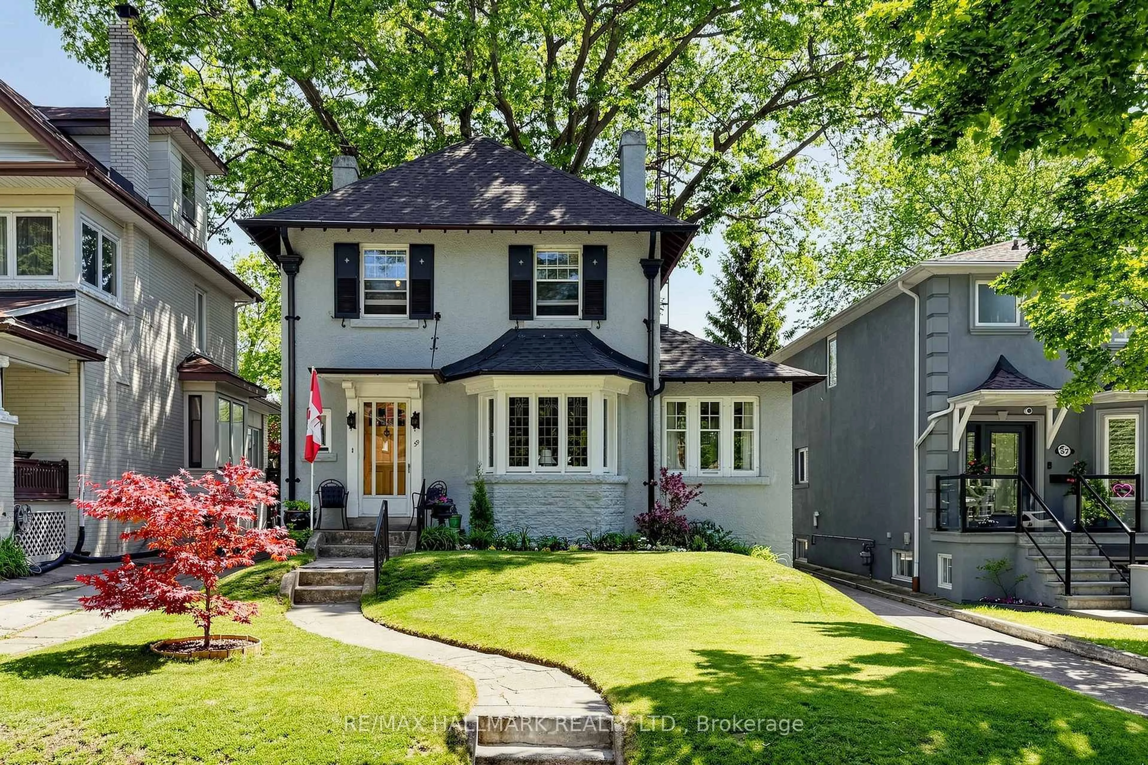Home with brick exterior material, street for 59 Courcelette Rd, Toronto Ontario M1N 2S9