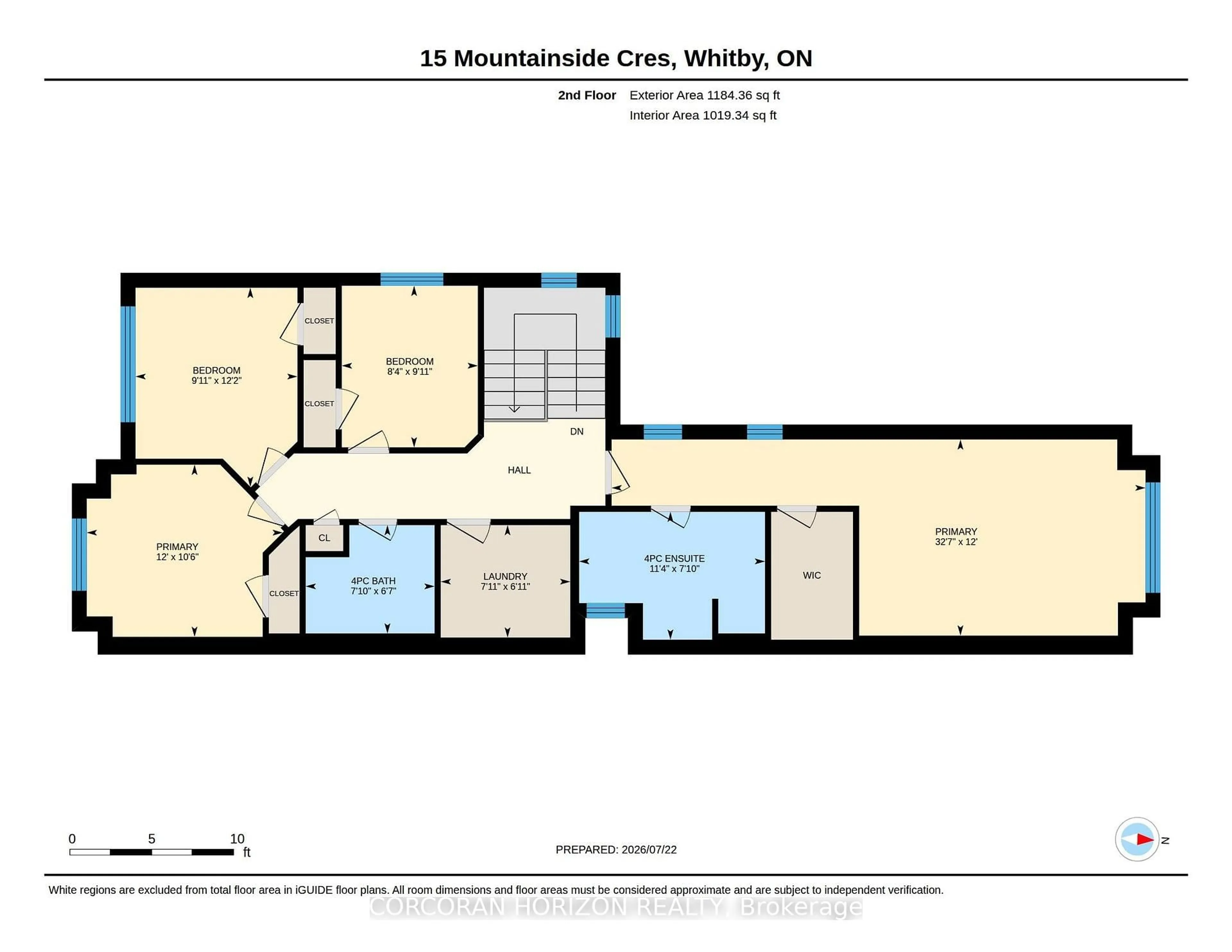 Floor plan for 15 Mountainside Cres, Whitby Ontario L1R 0P5