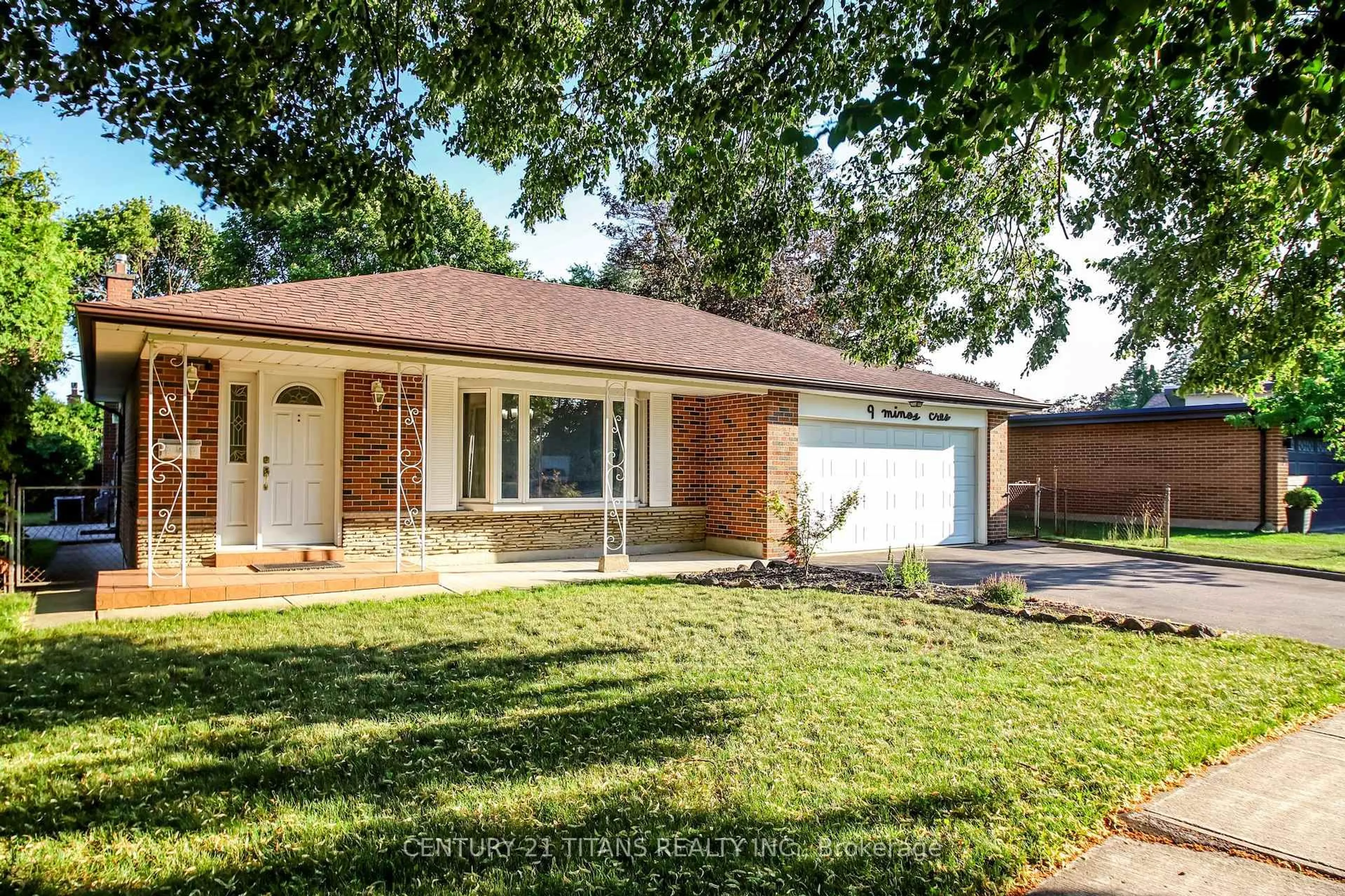 Home with brick exterior material, street for 9 Minos Cres, Toronto Ontario M1G 3P8