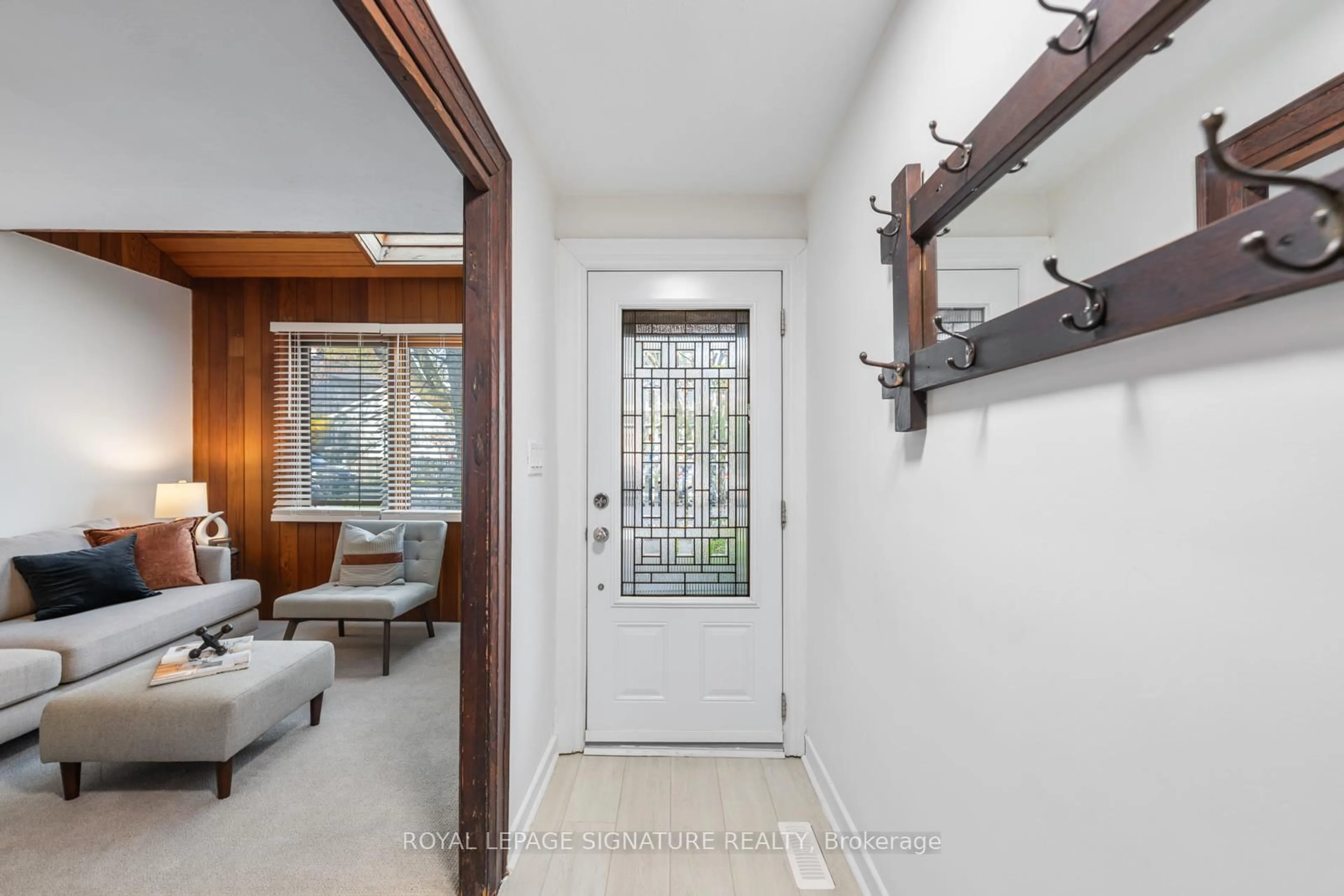 Indoor entryway for 164 Rhodes Ave, Toronto Ontario M4L 3A1