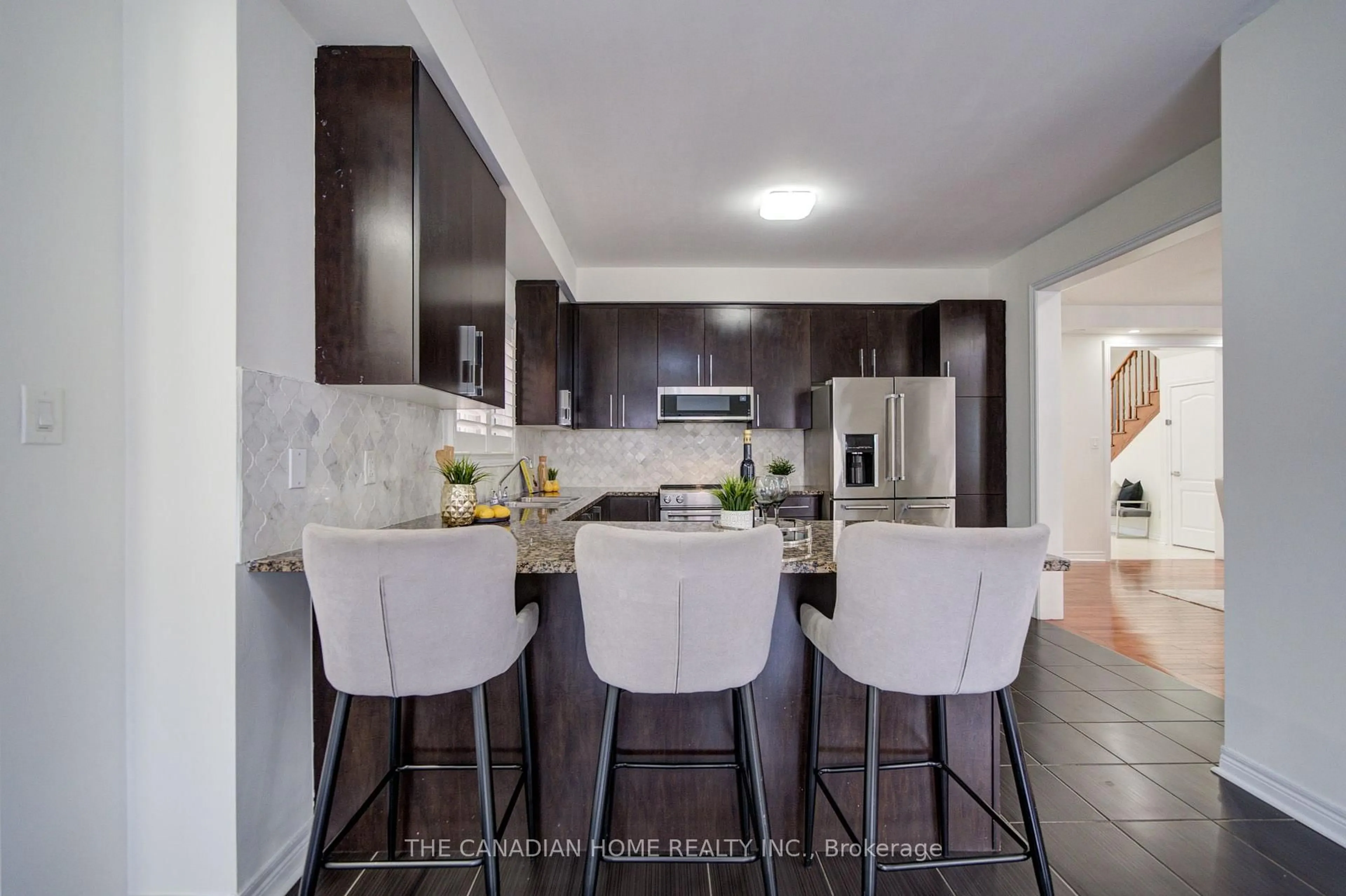 Open concept kitchen, ceramic/tile floor for 1599 Brandy Crt, Pickering Ontario L1X 0C8