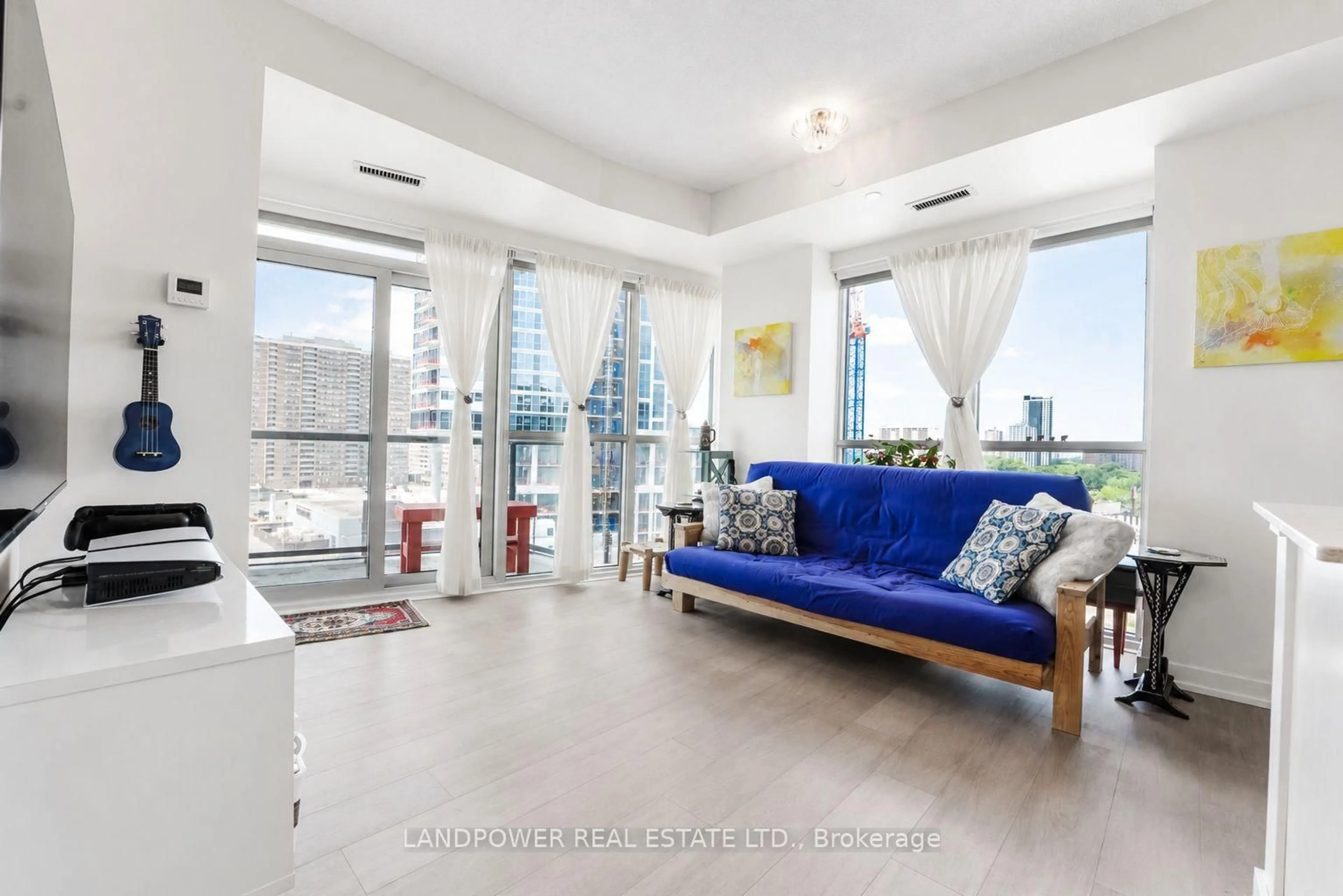 Living room with furniture, unknown for 8 Trent Ave #824, Toronto Ontario M4C 5C6