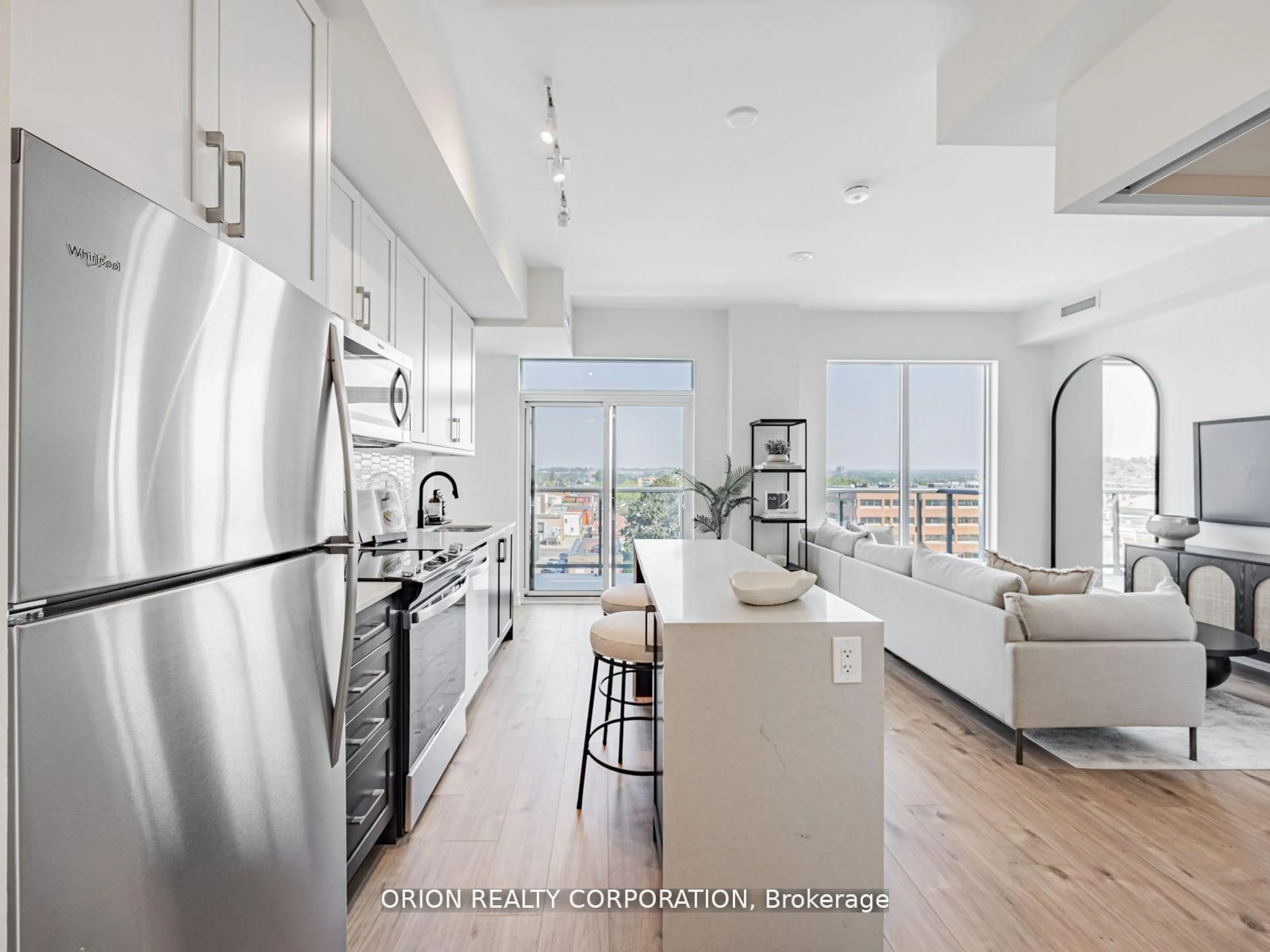 Open concept kitchen, unknown for 201 Brock St #502, Whitby Ontario L1N 4K2