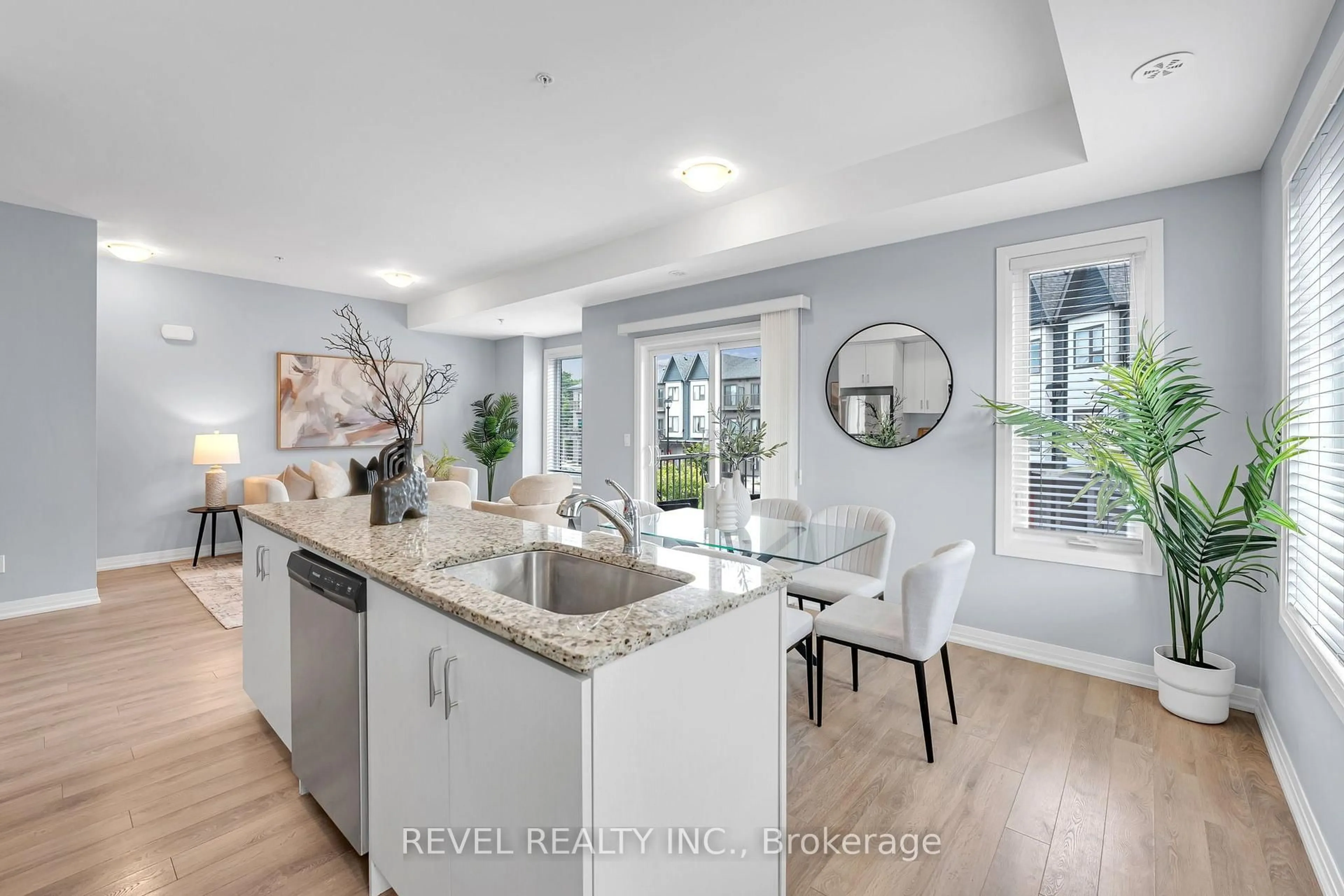 Open concept kitchen, ceramic/tile floor for 2635 William Jackson Dr #304, Pickering Ontario L1P 2V8