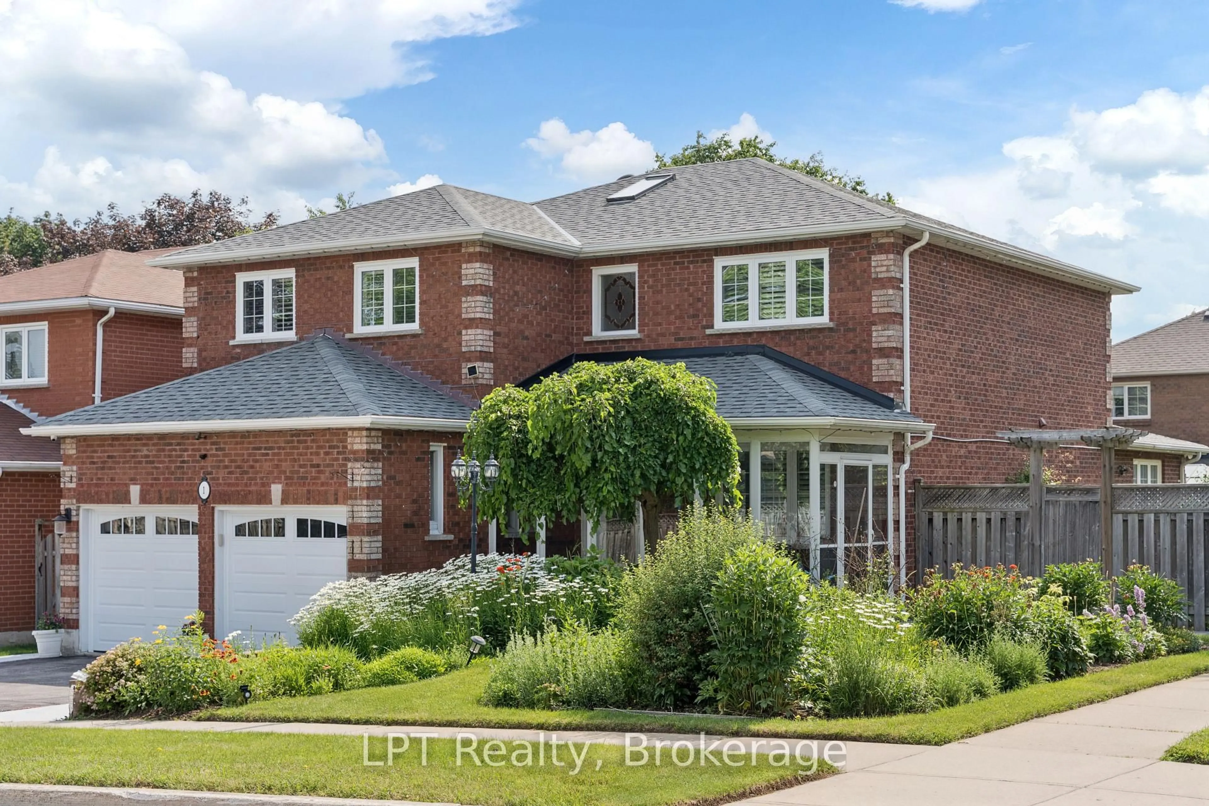 Home with brick exterior material, street for 1 Mayfield Cres, Whitby Ontario L1N 8P3