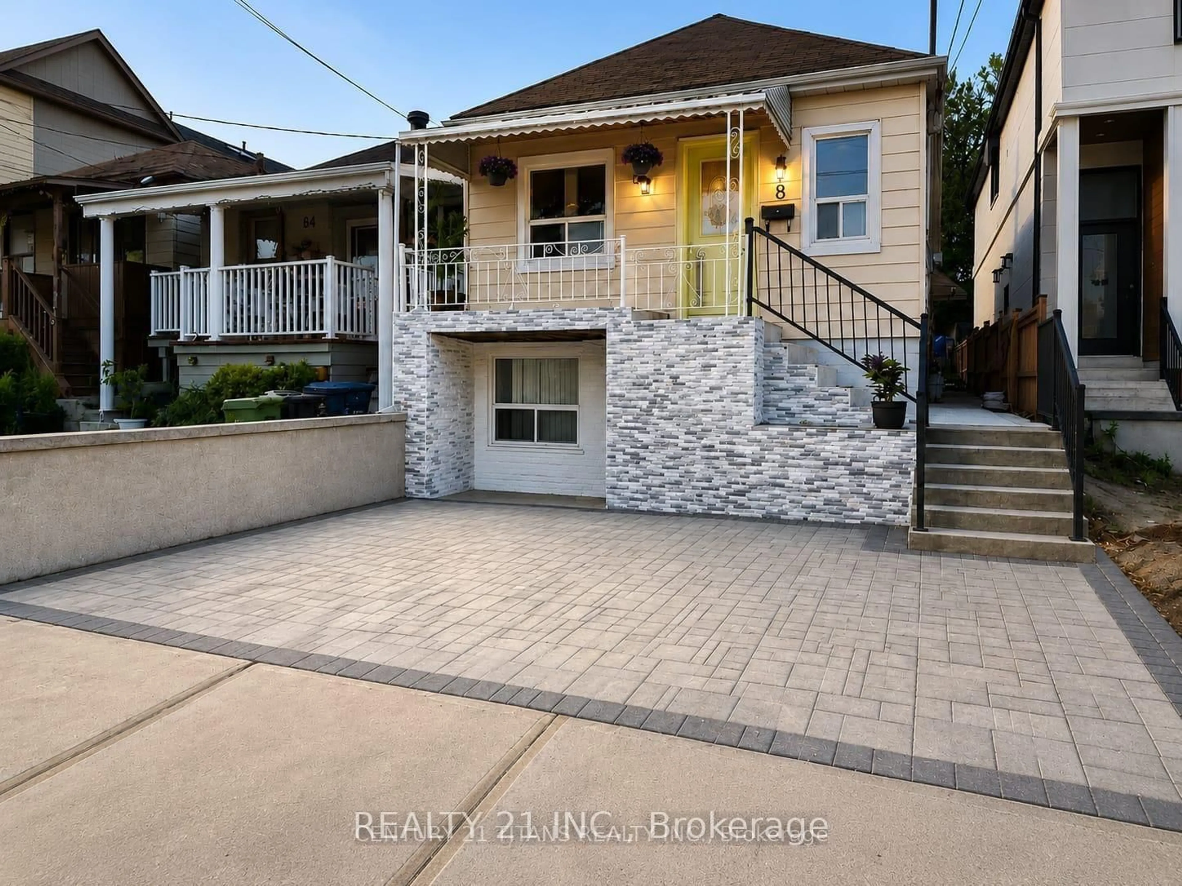 Home with brick exterior material, street for 8 Mack Ave, Toronto Ontario M1L 1L9