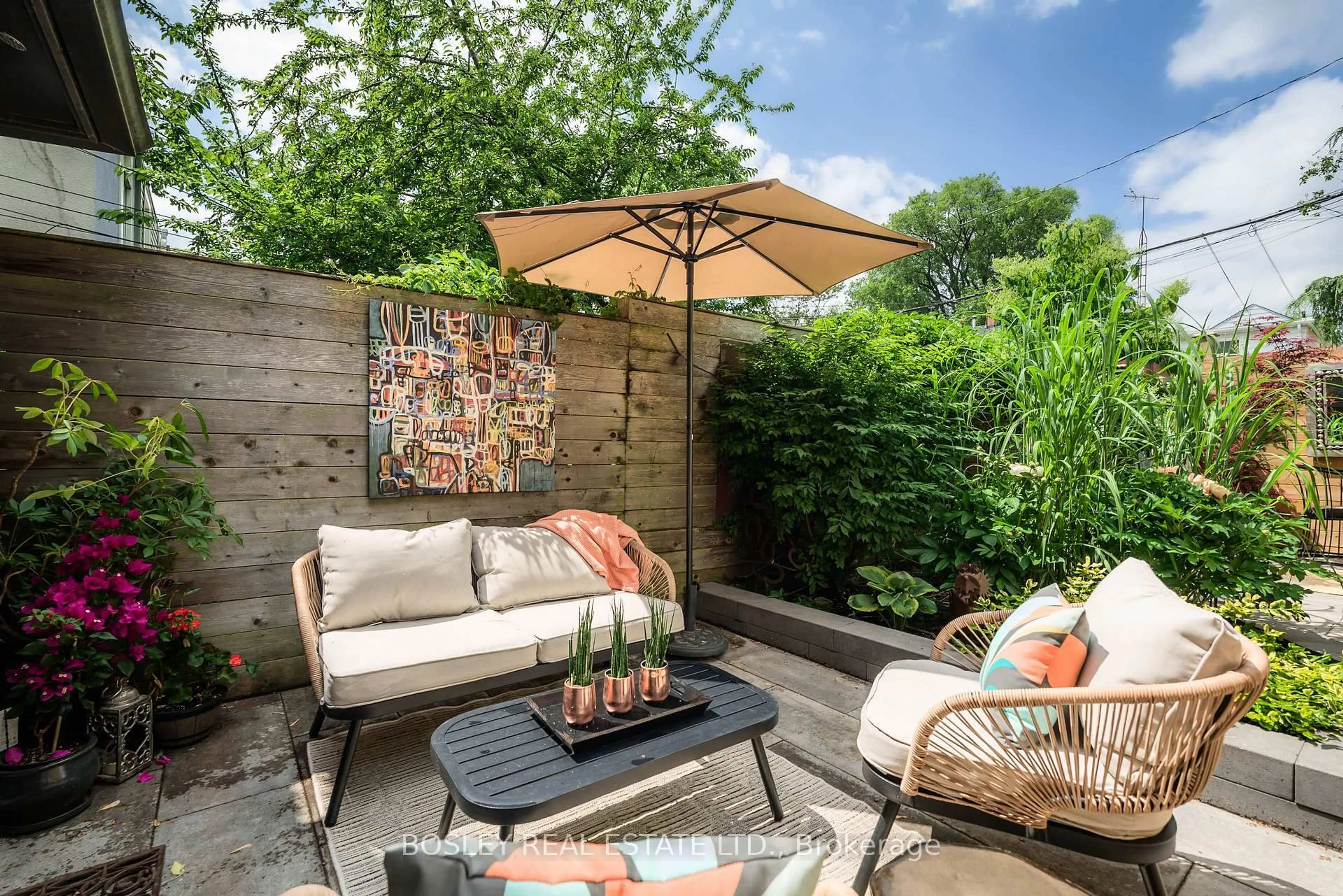 Patio, street for 16 Blong Ave, Toronto Ontario M4M 1P2