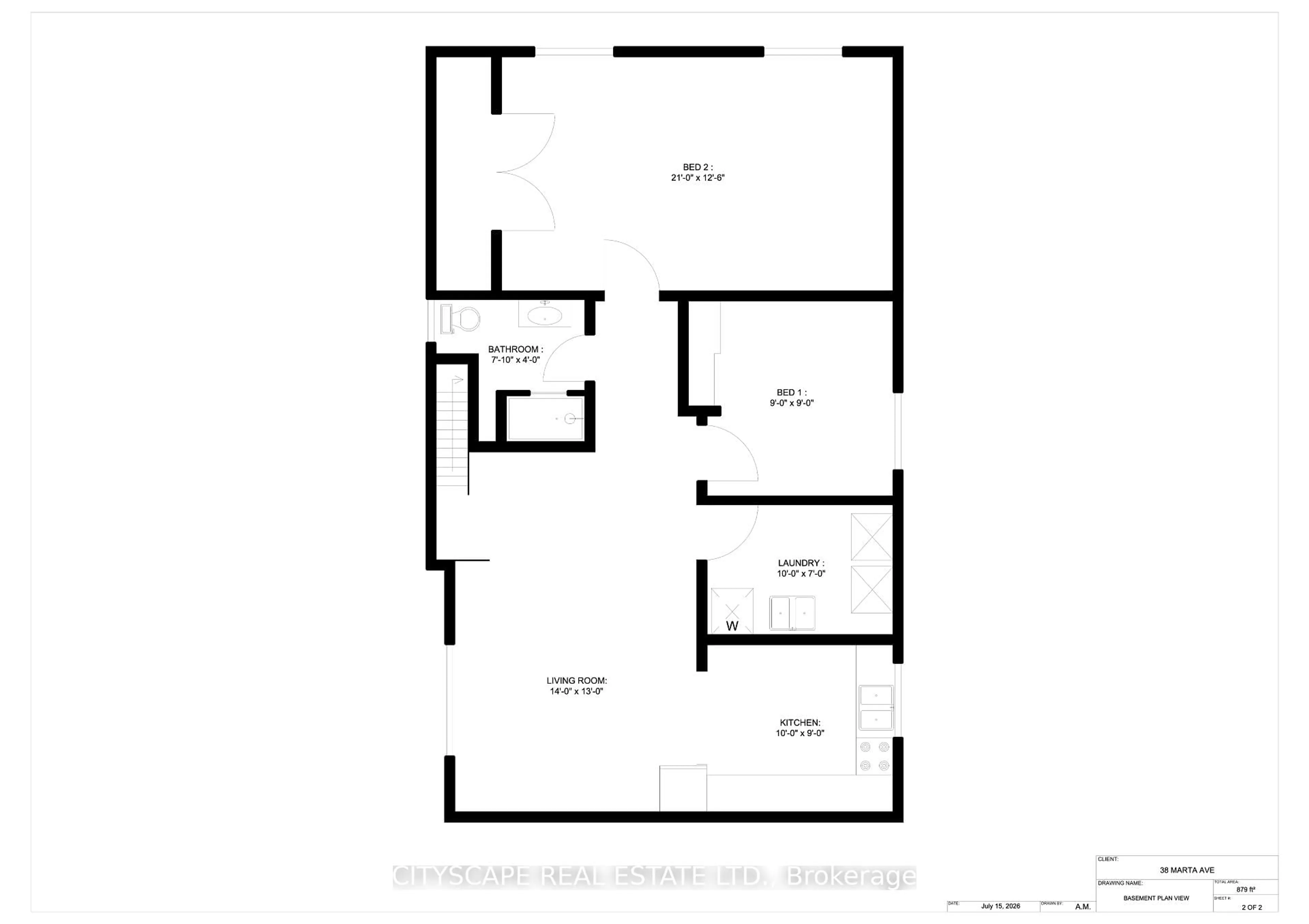 Floor plan for 38 Marta Ave, Toronto Ontario M1K 1V7