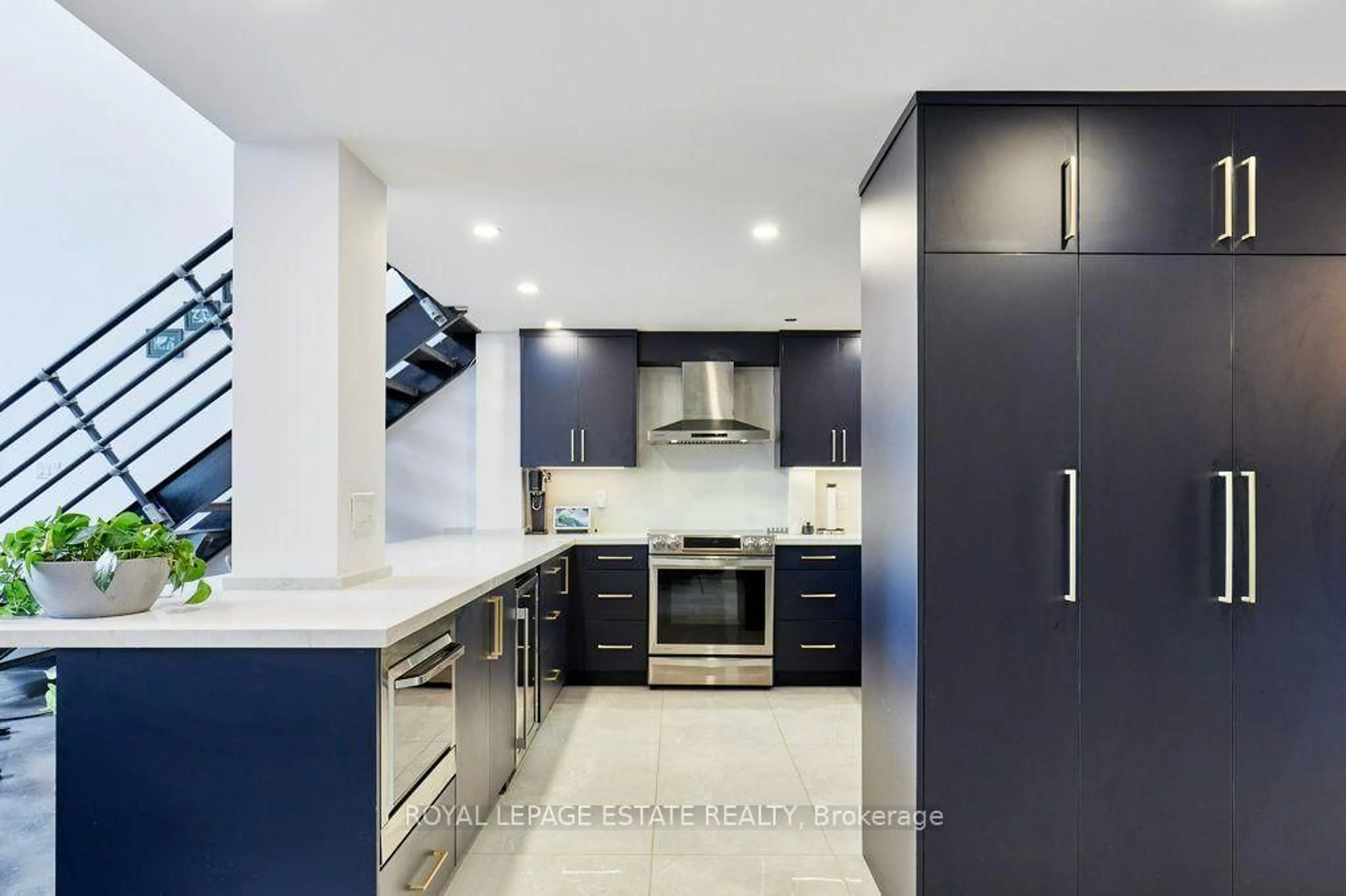 Contemporary kitchen, ceramic/tile floor for 1173 Dundas St #217, Toronto Ontario M4M 3P1