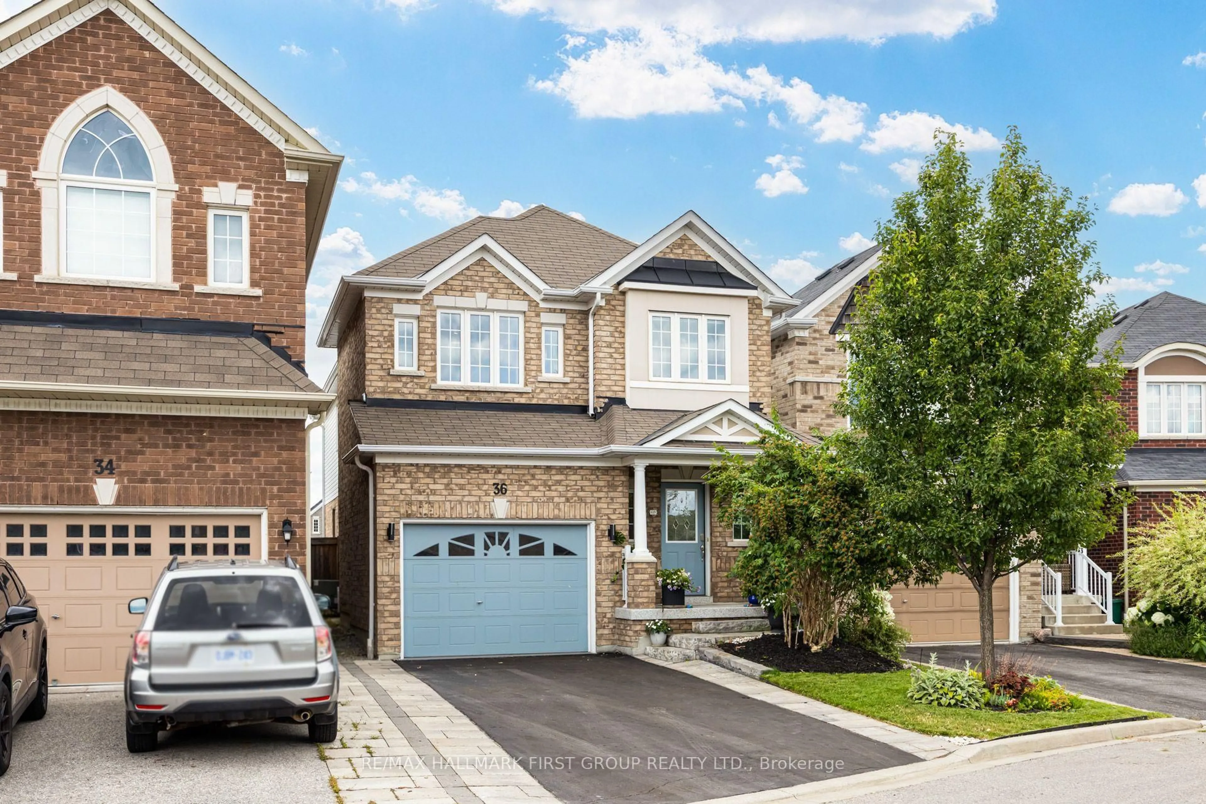 Home with brick exterior material, street for 36 McCourt Dr, Ajax Ontario L1Z 0P1