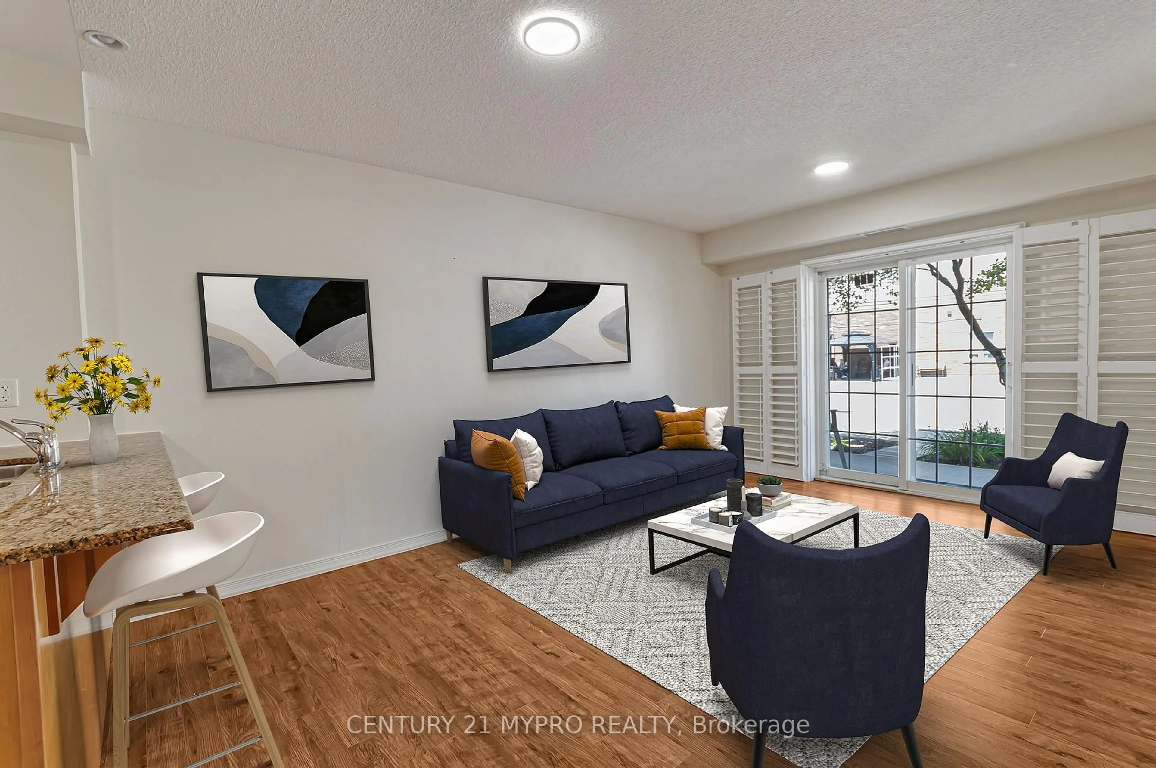 Living room with furniture, unknown for 61 Clarington Blvd #113, Clarington Ontario L1C 0H6
