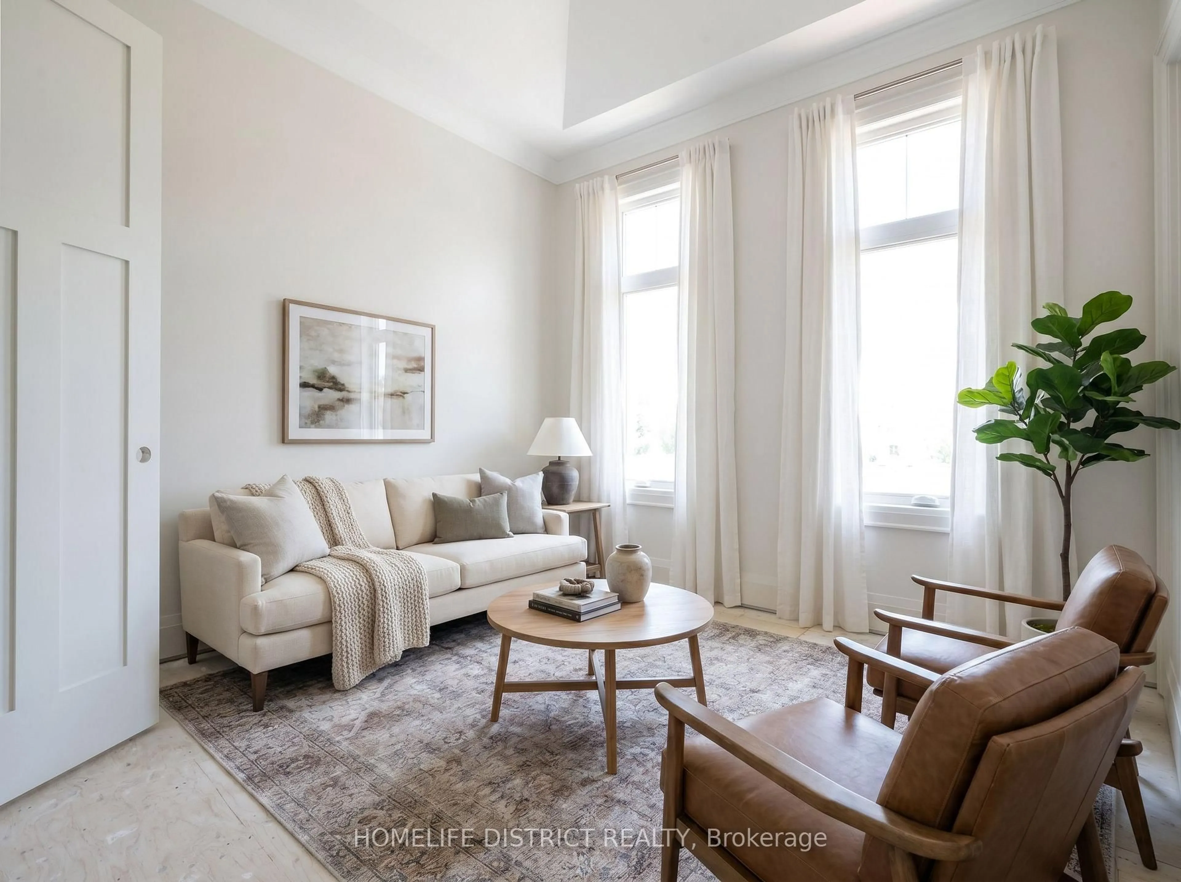 Living room with furniture, unknown for 32 Ormiston St, Clarington Ontario L0B 1J0