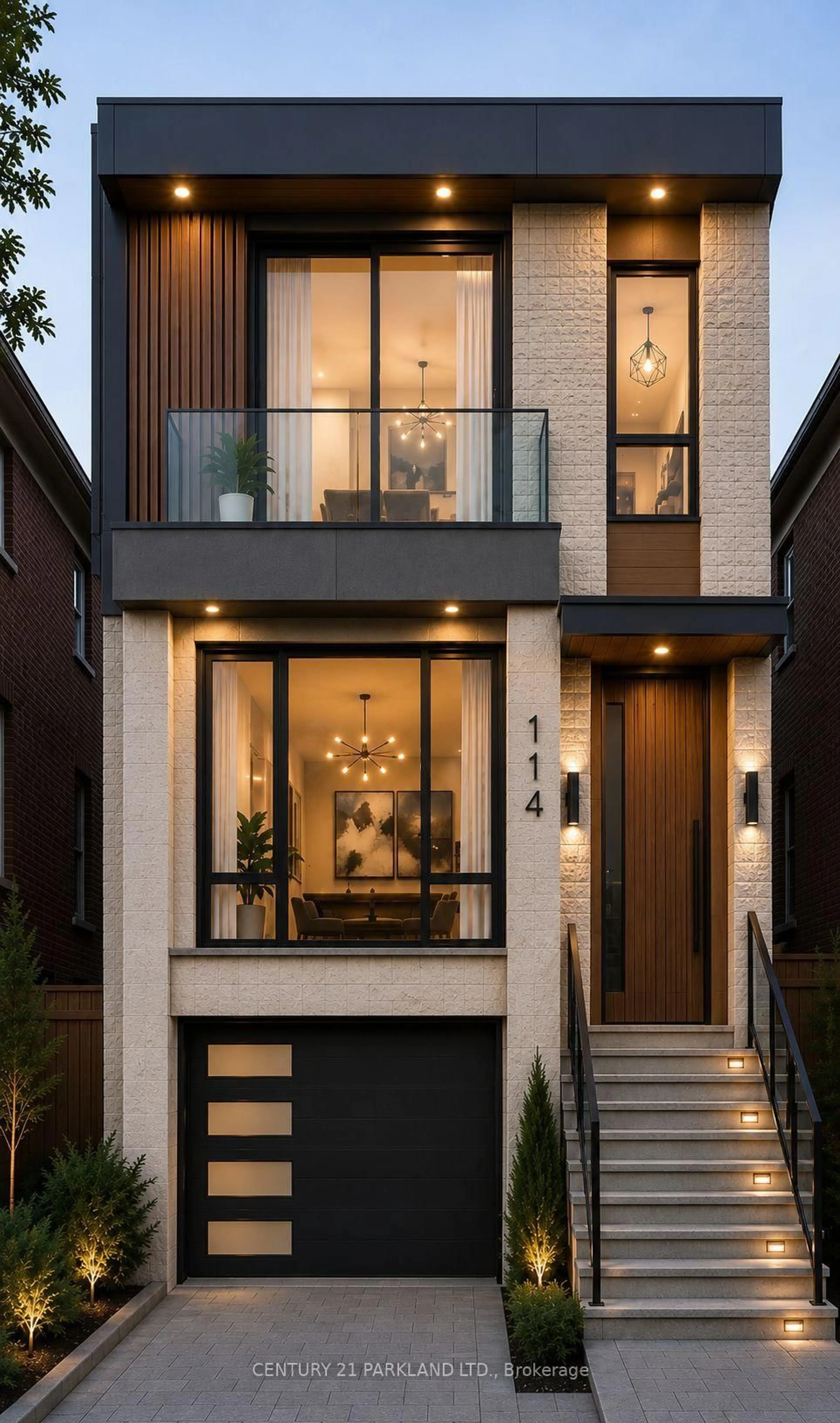 Home with brick exterior material, street for 114 Eaton Ave, Toronto Ontario M4J 2Z7