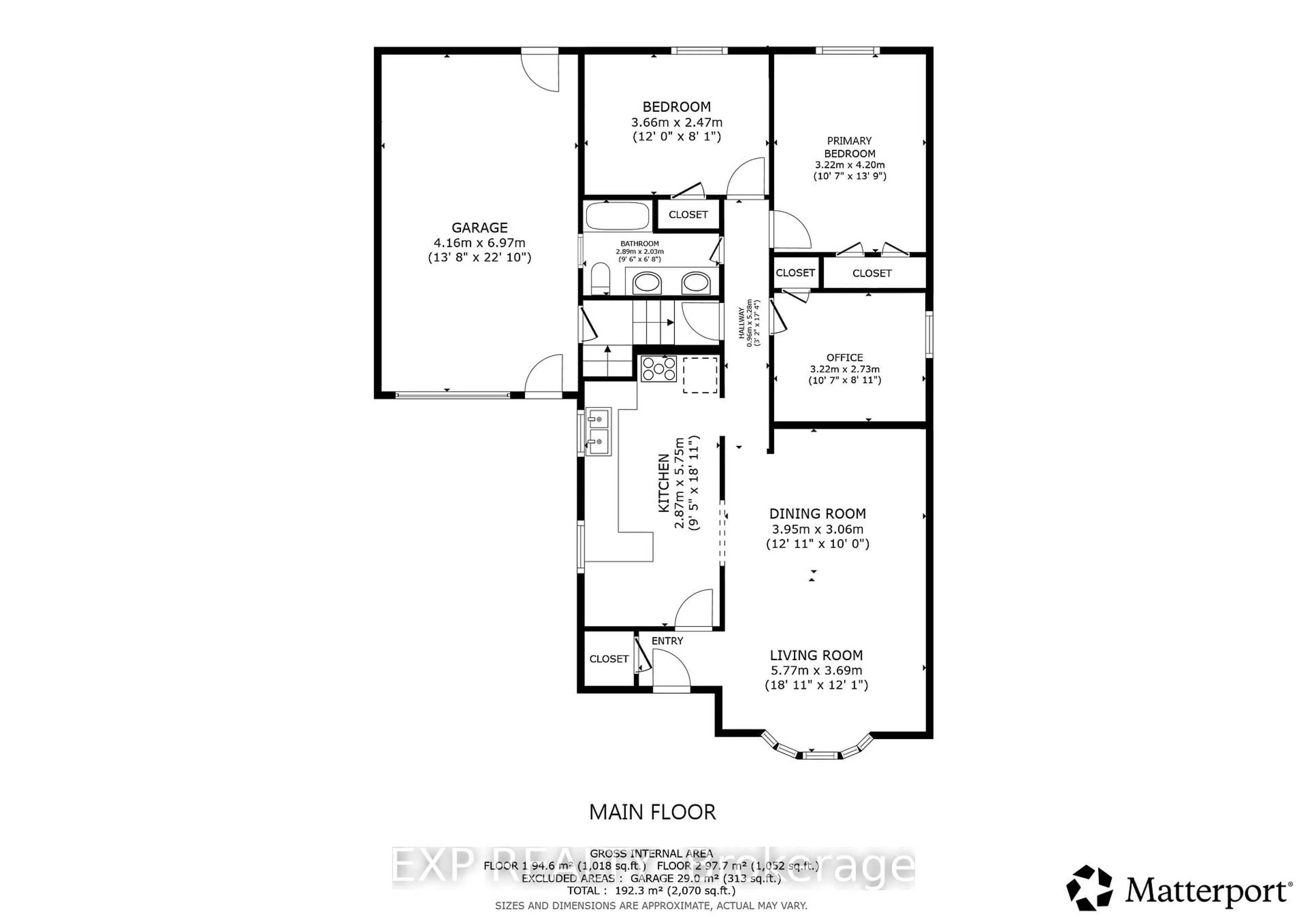 Floor plan for 825 Bem Ave, Pickering Ontario L1W 1X2