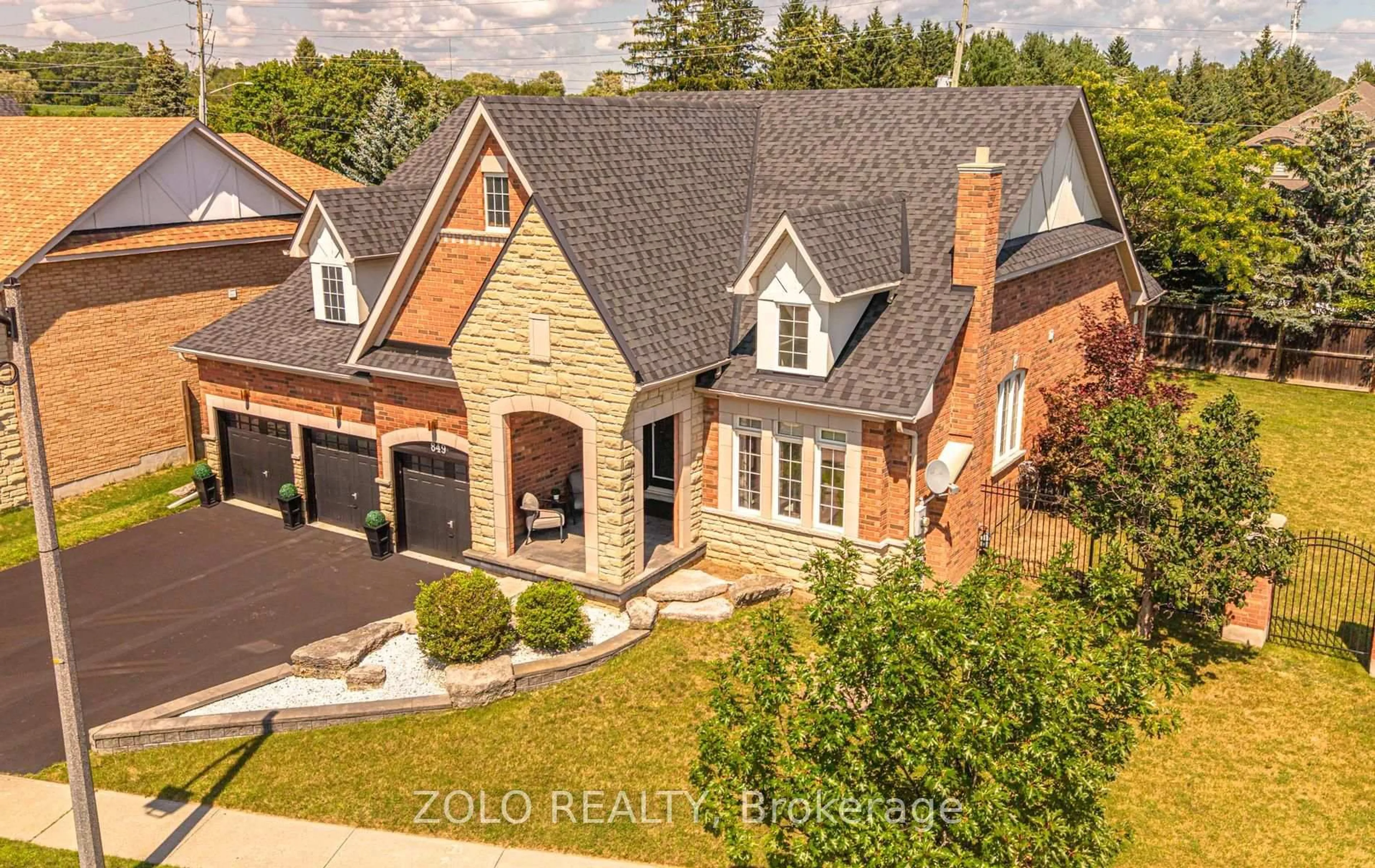 A pic from outside/outdoor area/front of a property/back of a property/a pic from drone, street for 849 Hanmore St, Oshawa Ontario L1K 0C5
