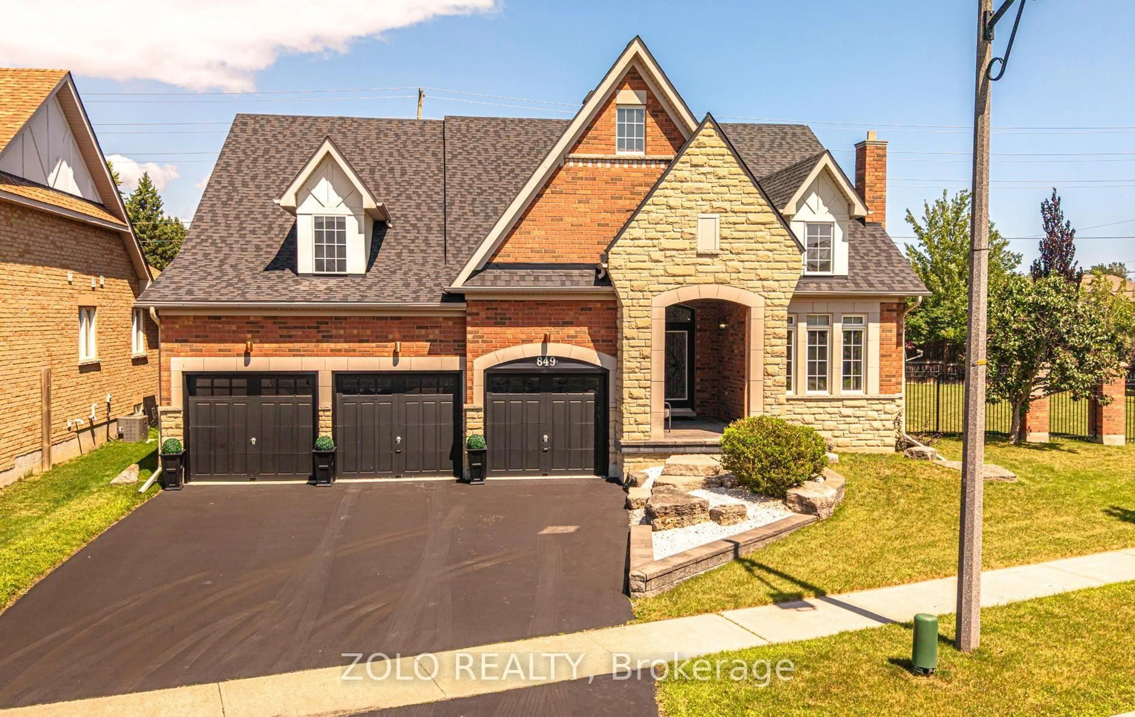 Home with brick exterior material, street for 849 Hanmore St, Oshawa Ontario L1K 0C5