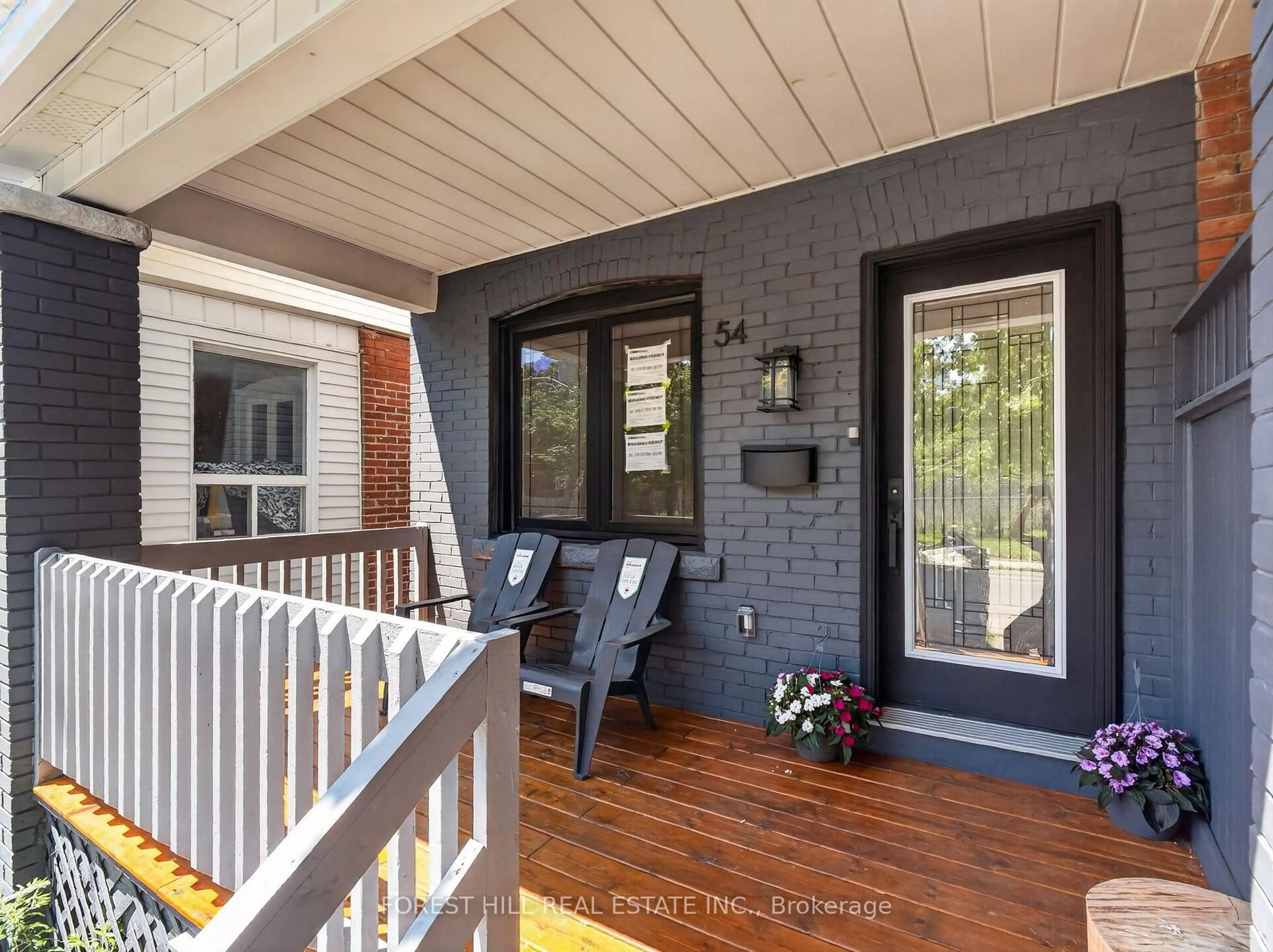 Home with brick exterior material, street for 54 Chatham Ave, Toronto Ontario M4J 1K6