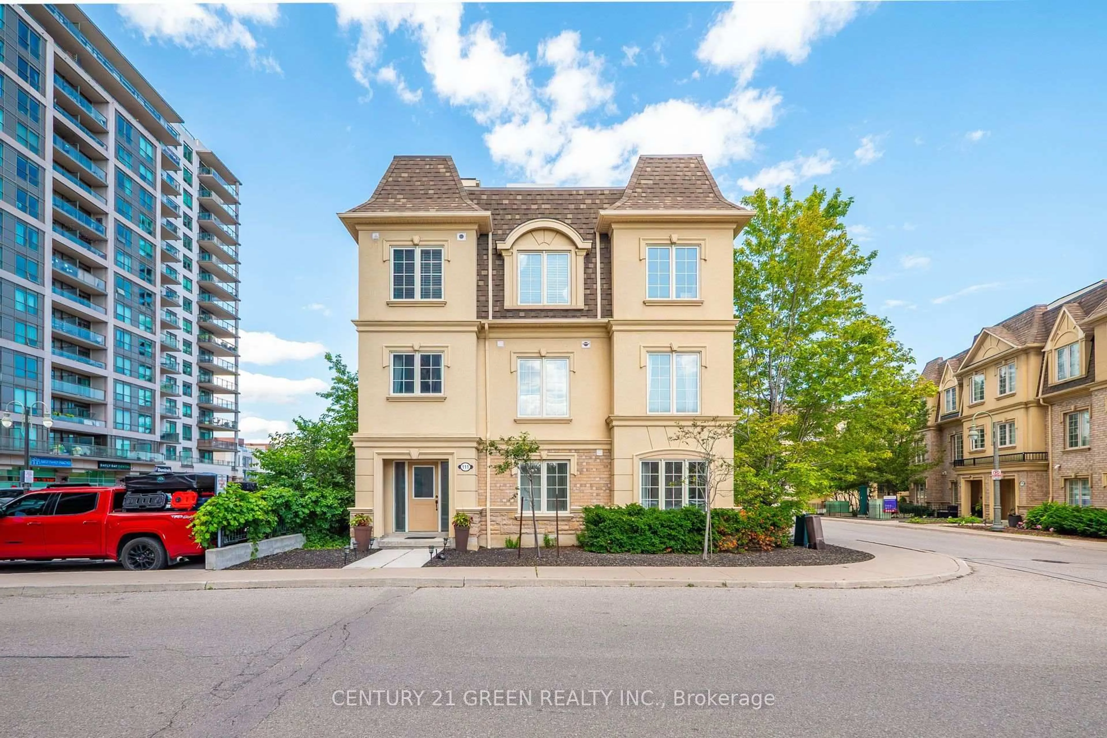 A pic from outside/outdoor area/front of a property/back of a property/a pic from drone, street for 1250 St. Martins Dr #111, Pickering Ontario L1W 0A2