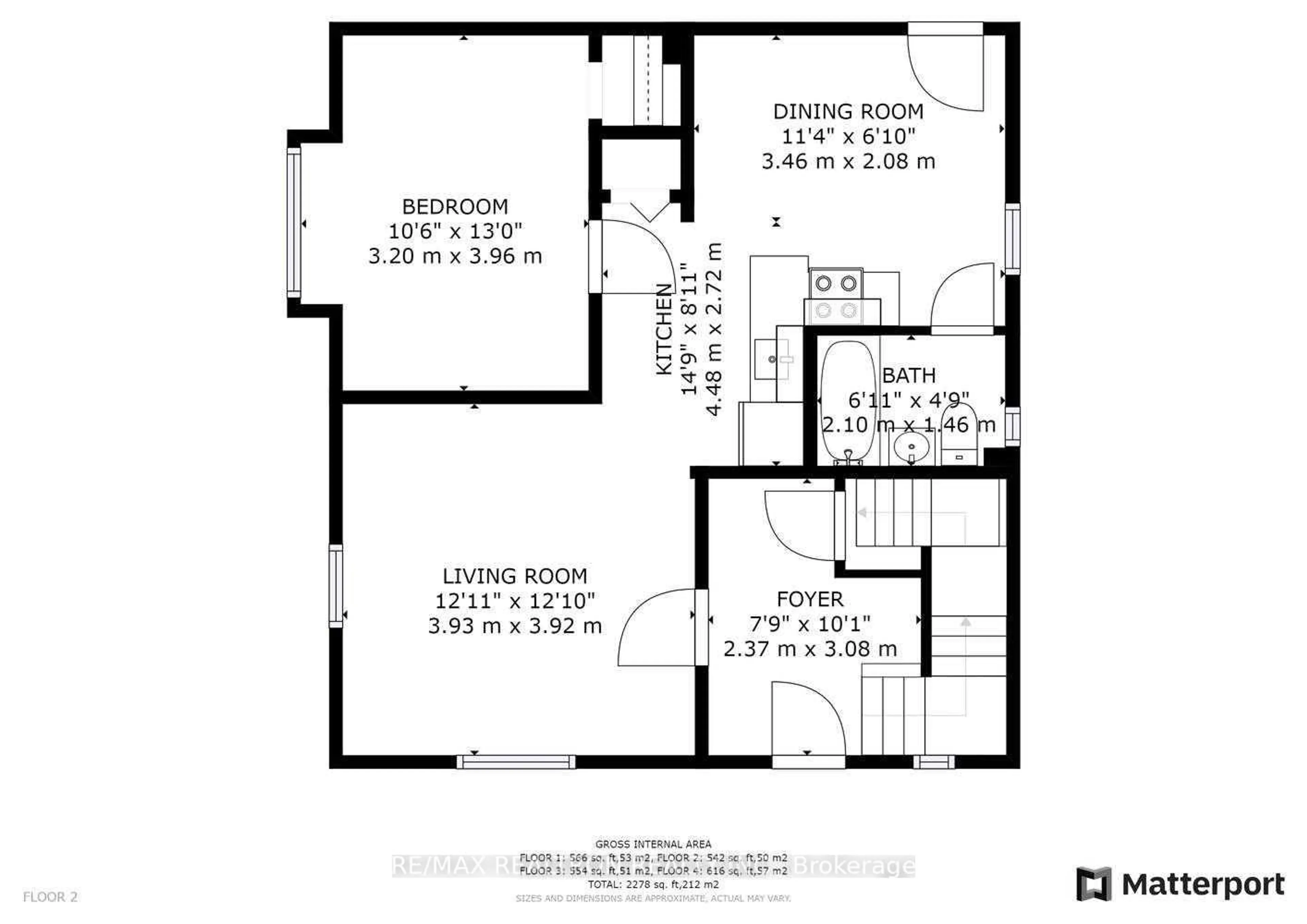 Floor plan for 54 Ritson Rd, Oshawa Ontario L1H 5G9
