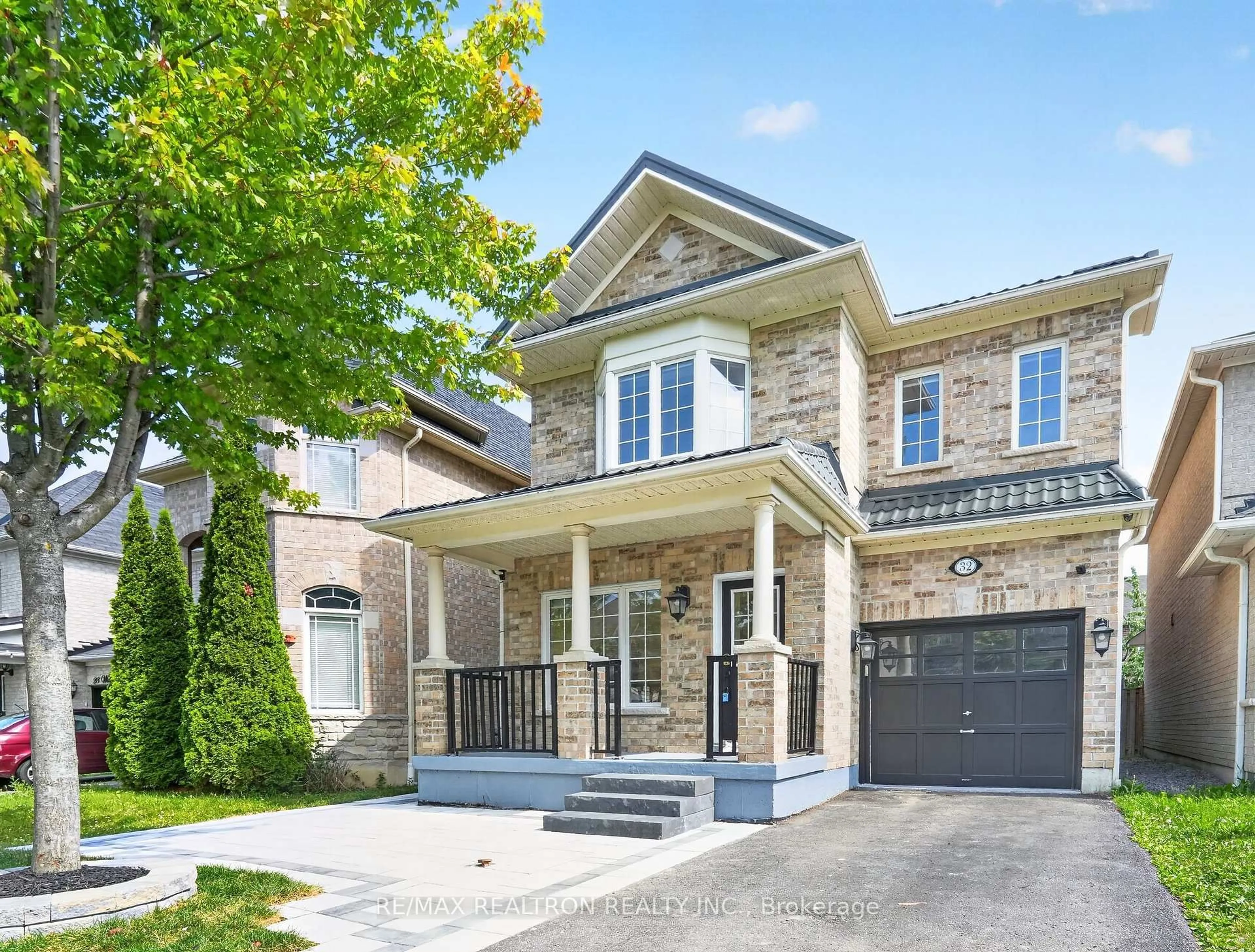 Home with brick exterior material, street for 32 Whitlock Cres, Ajax Ontario L1Z 2B2